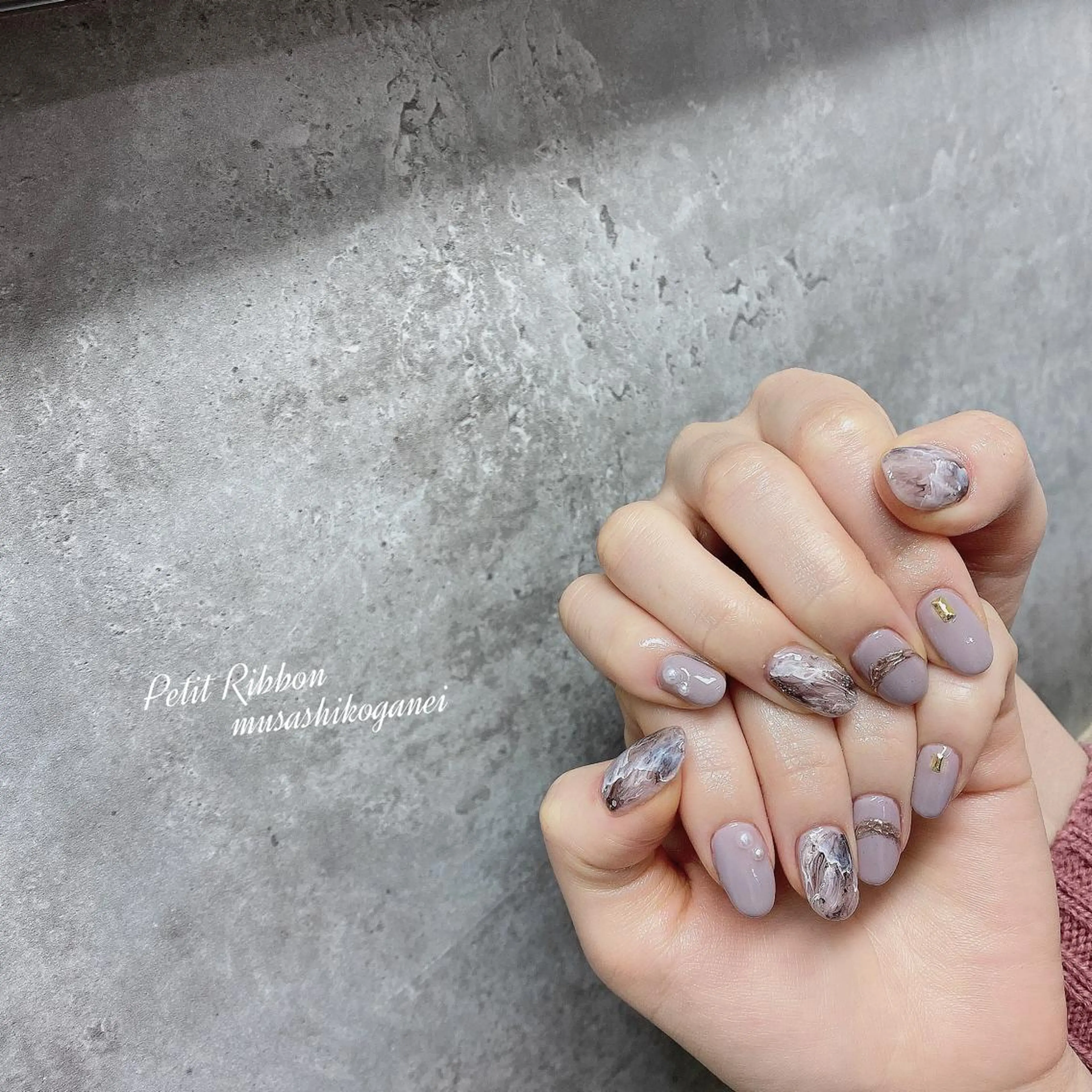 ネイル ネイルPetit Ribbonのネイルデザイン