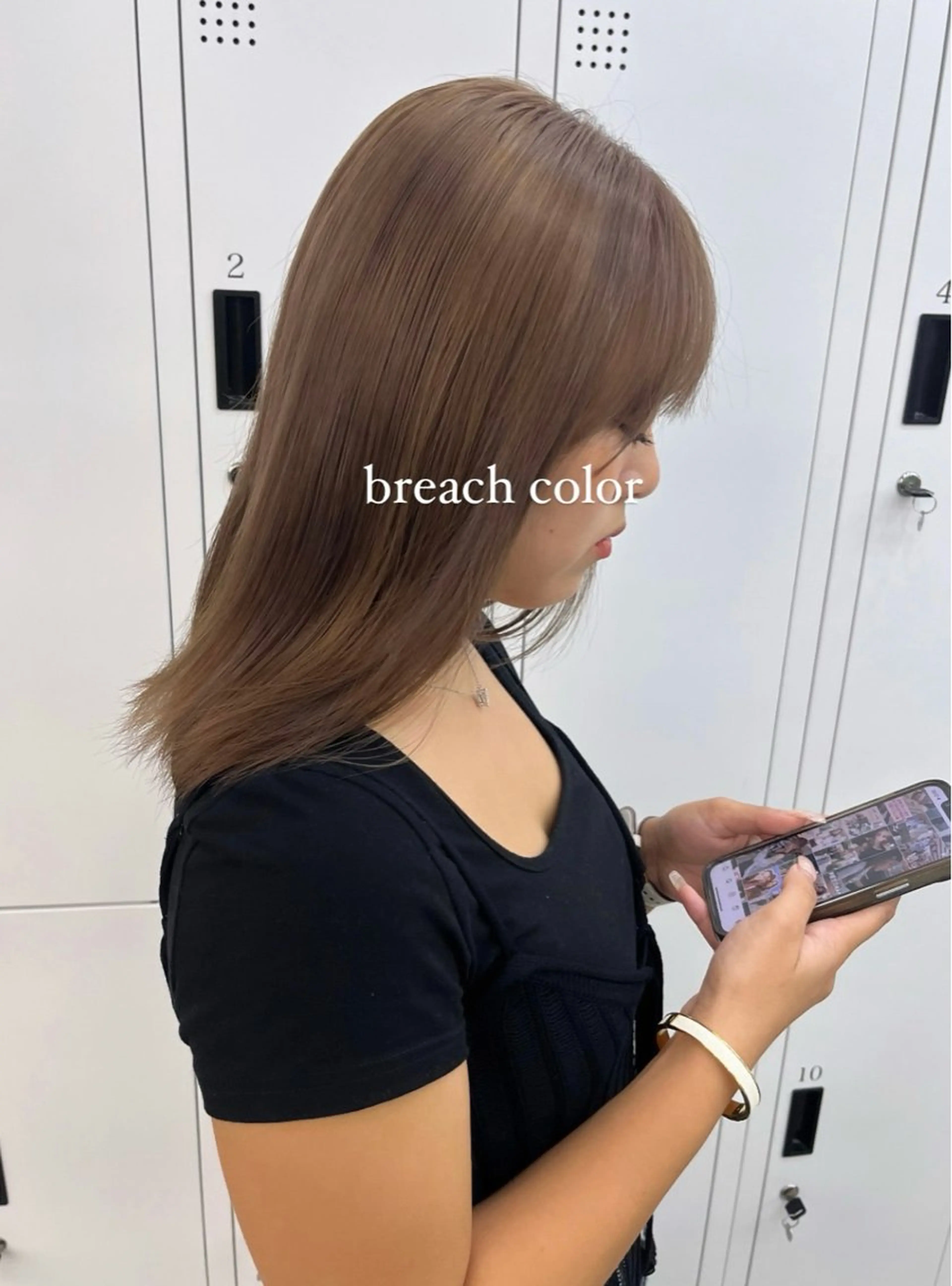 ミディアム カット ヘアカラー トリートメント Ⓜ︎iyu🌊/海外 風ハイライト特化のヘアスタイル