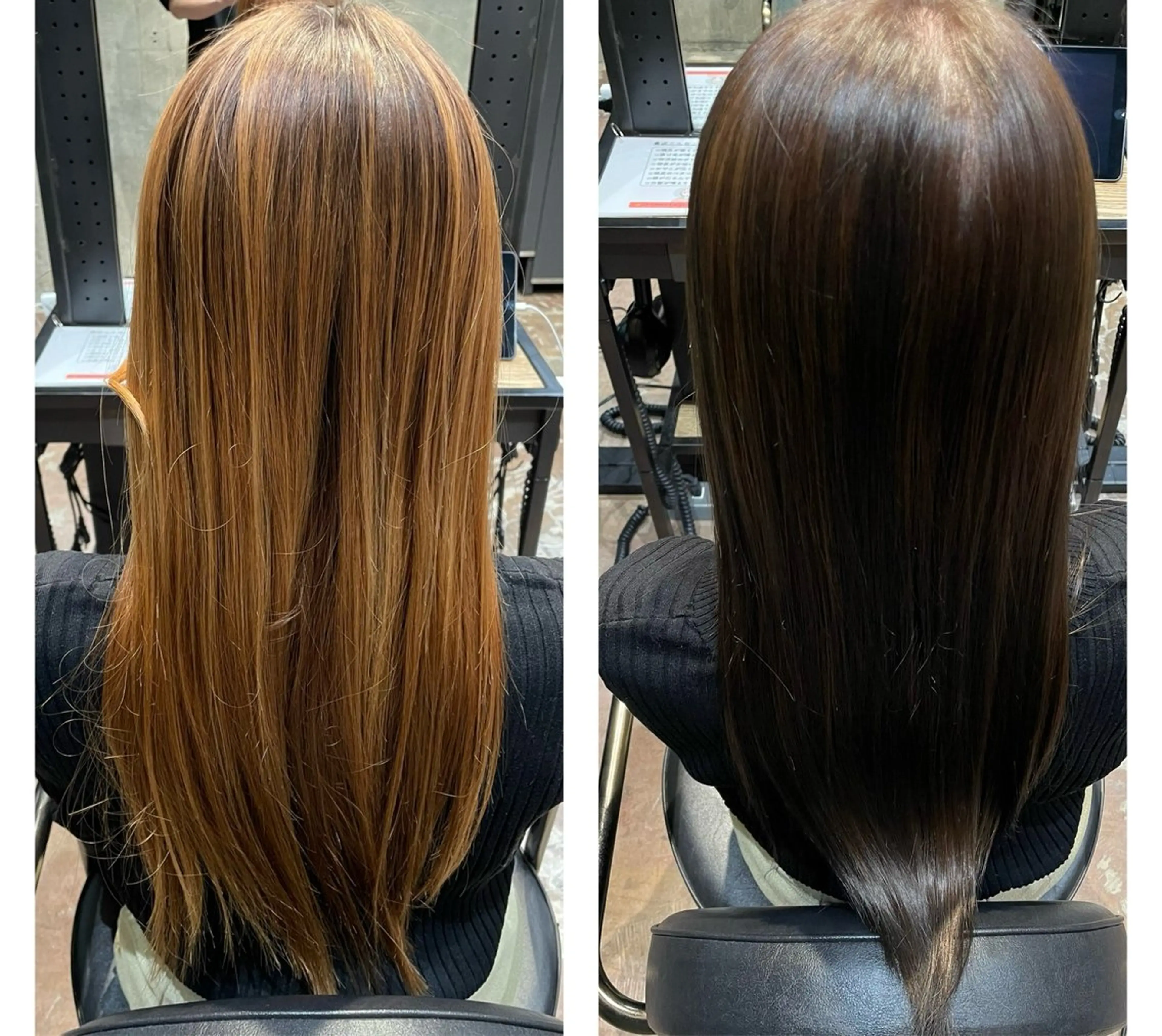 ロング カラー アッシュ ブリーチ 透明感カラー ブリーチなしカラー パーマ/カット/ ショート/安松龍一のヘアスタイル