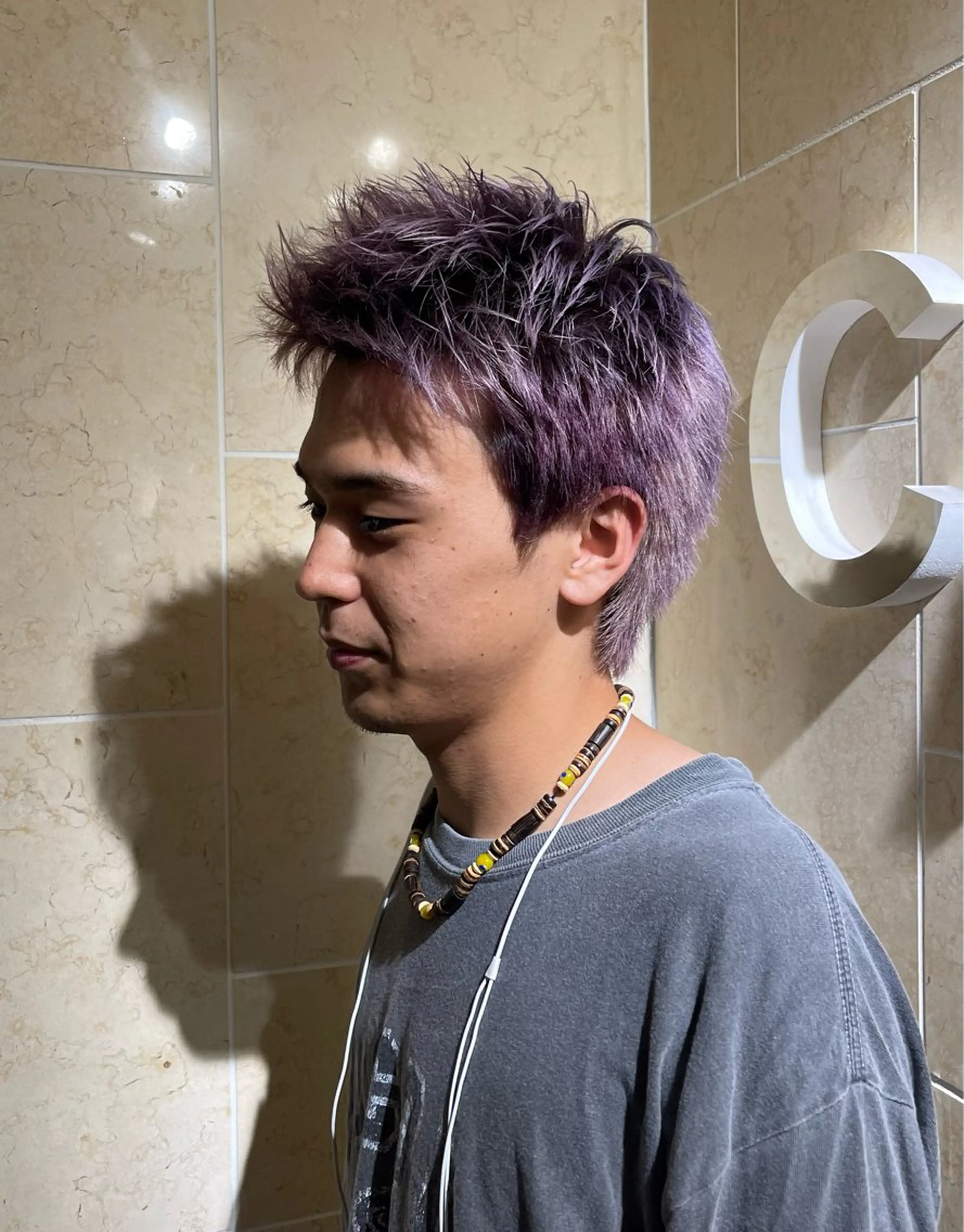 カラー メンズ デザインカラー CARE SHINSAIBASHI所属・縮毛・酸性ストレート 専門 今井のヘアスタイル