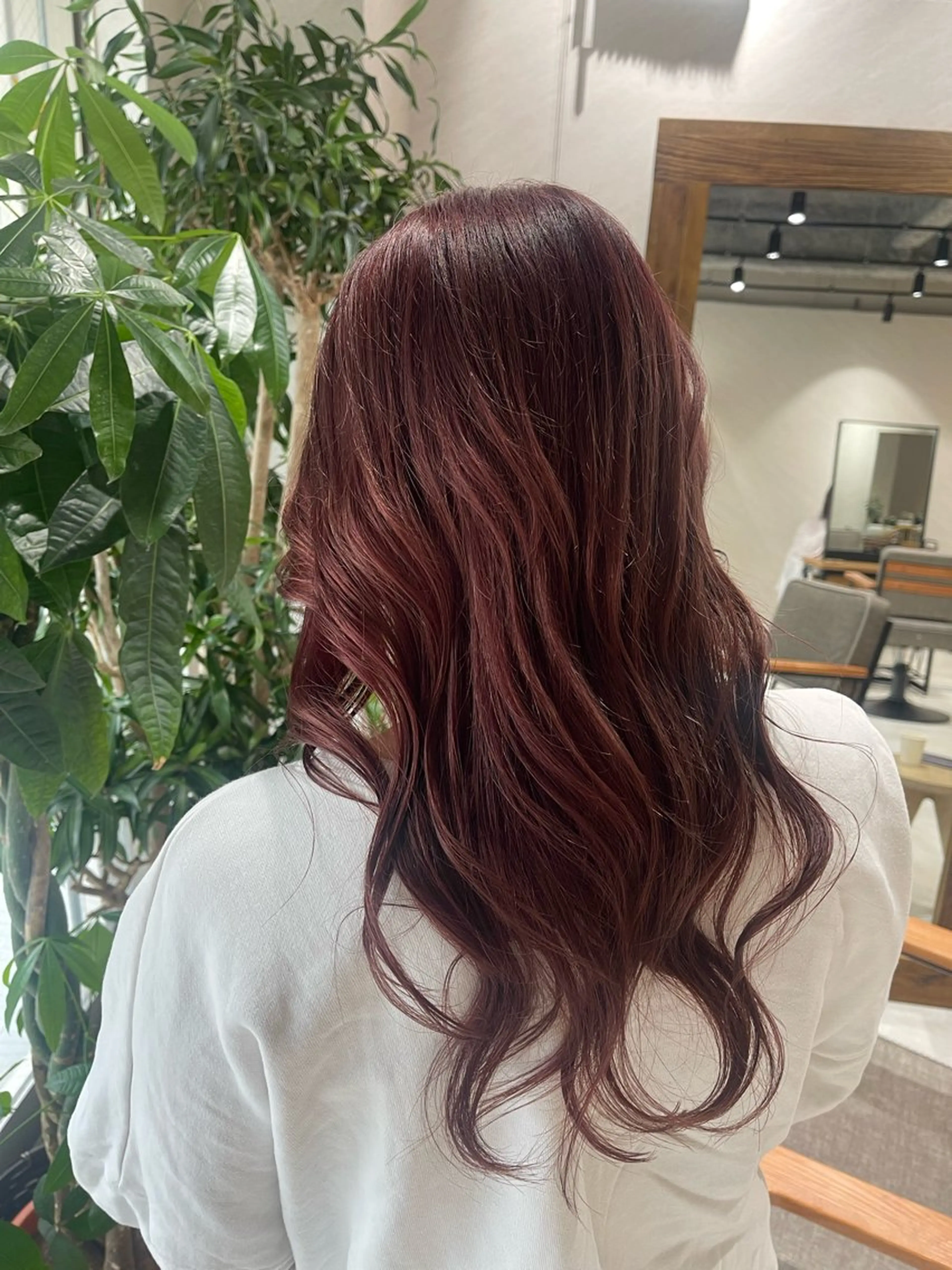 セミロング カラー レッドカラー ヘアカラー トリートメント ヘアセット 🩵ボブ/レイヤー /髪質改善🩵のヘアスタイル