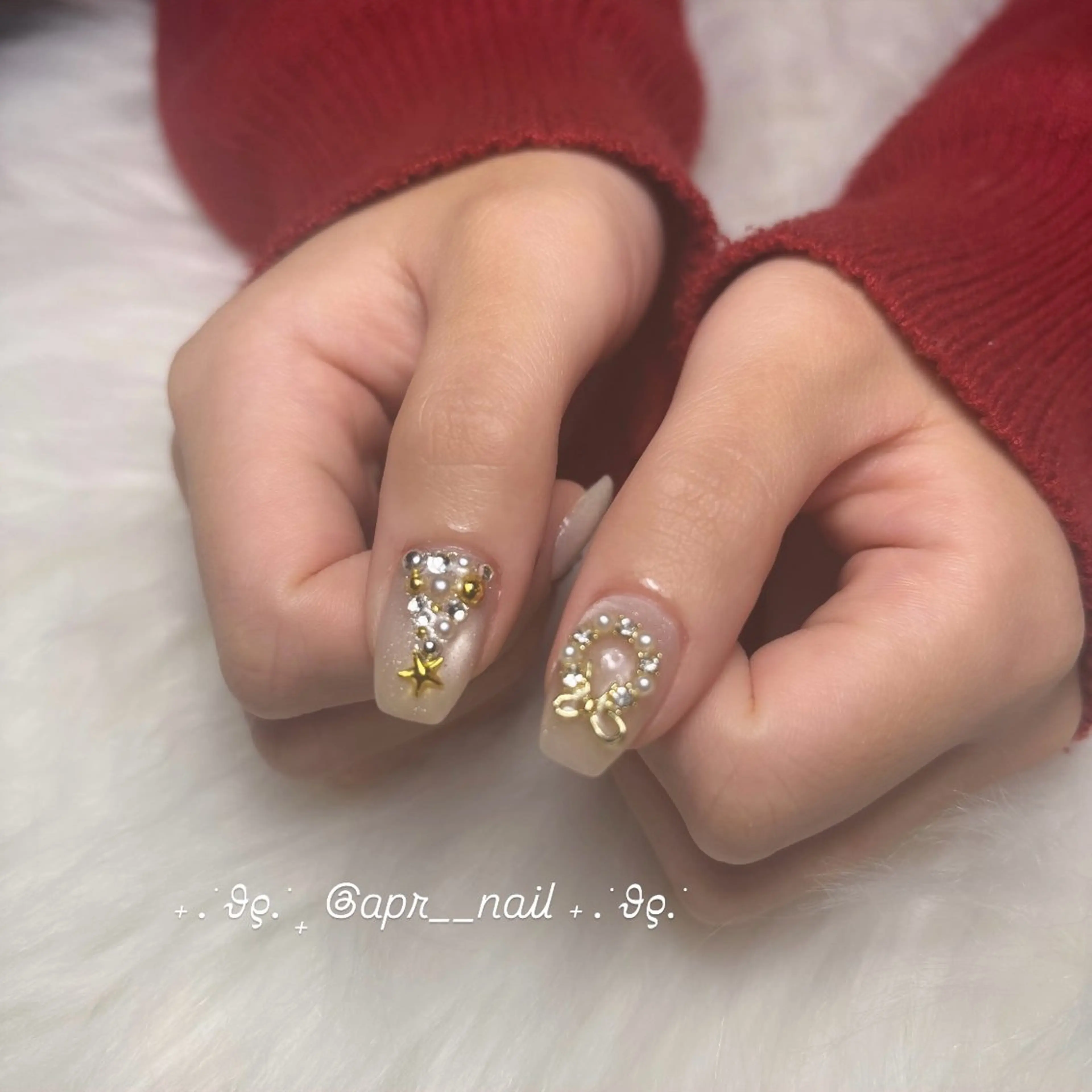ネイル 冬ネイル クリスマス Nailsalon apricotのネイルデザイン