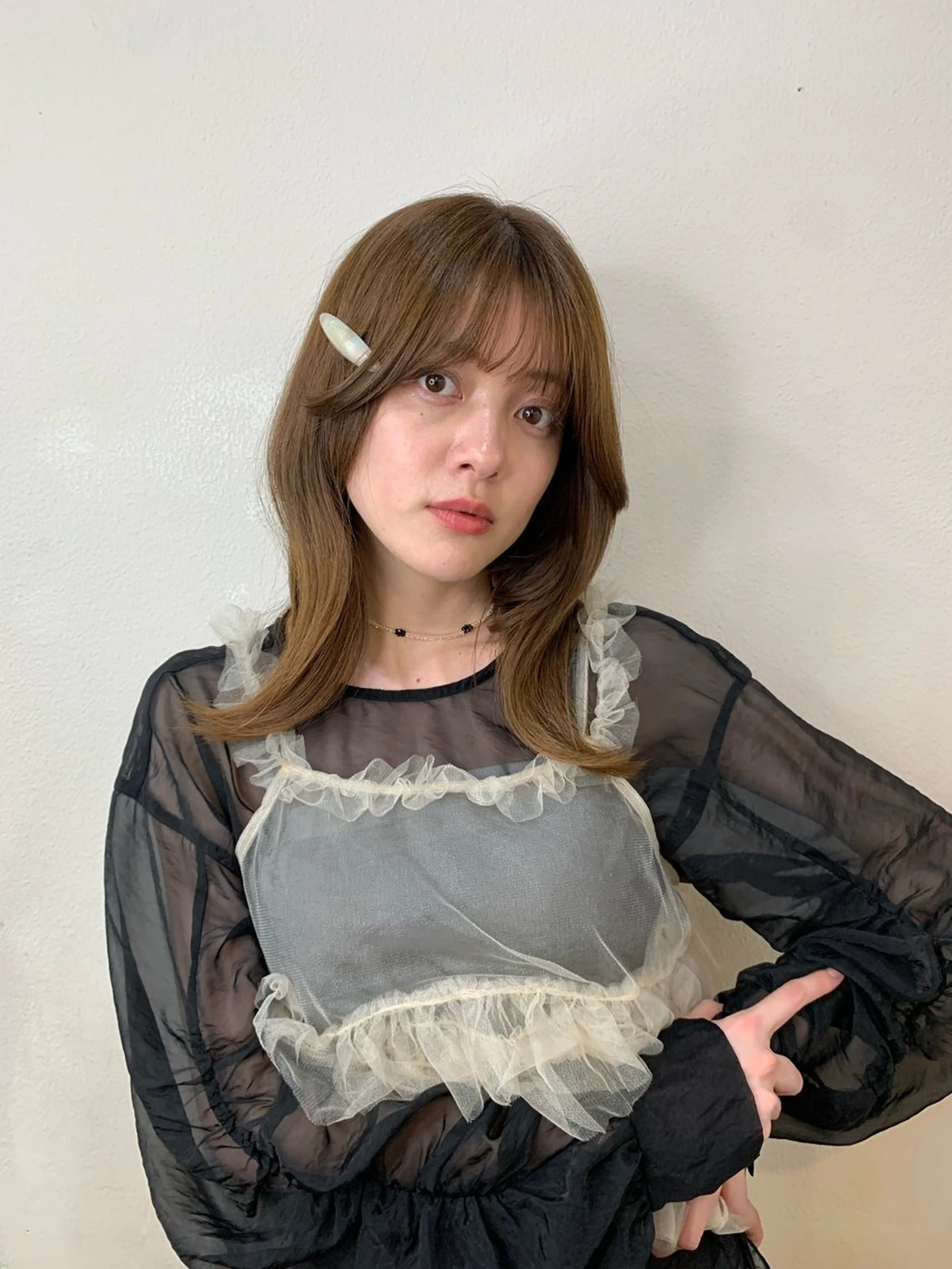 ミディアム ‎🤍 SAKURA‎🤍のヘアスタイル