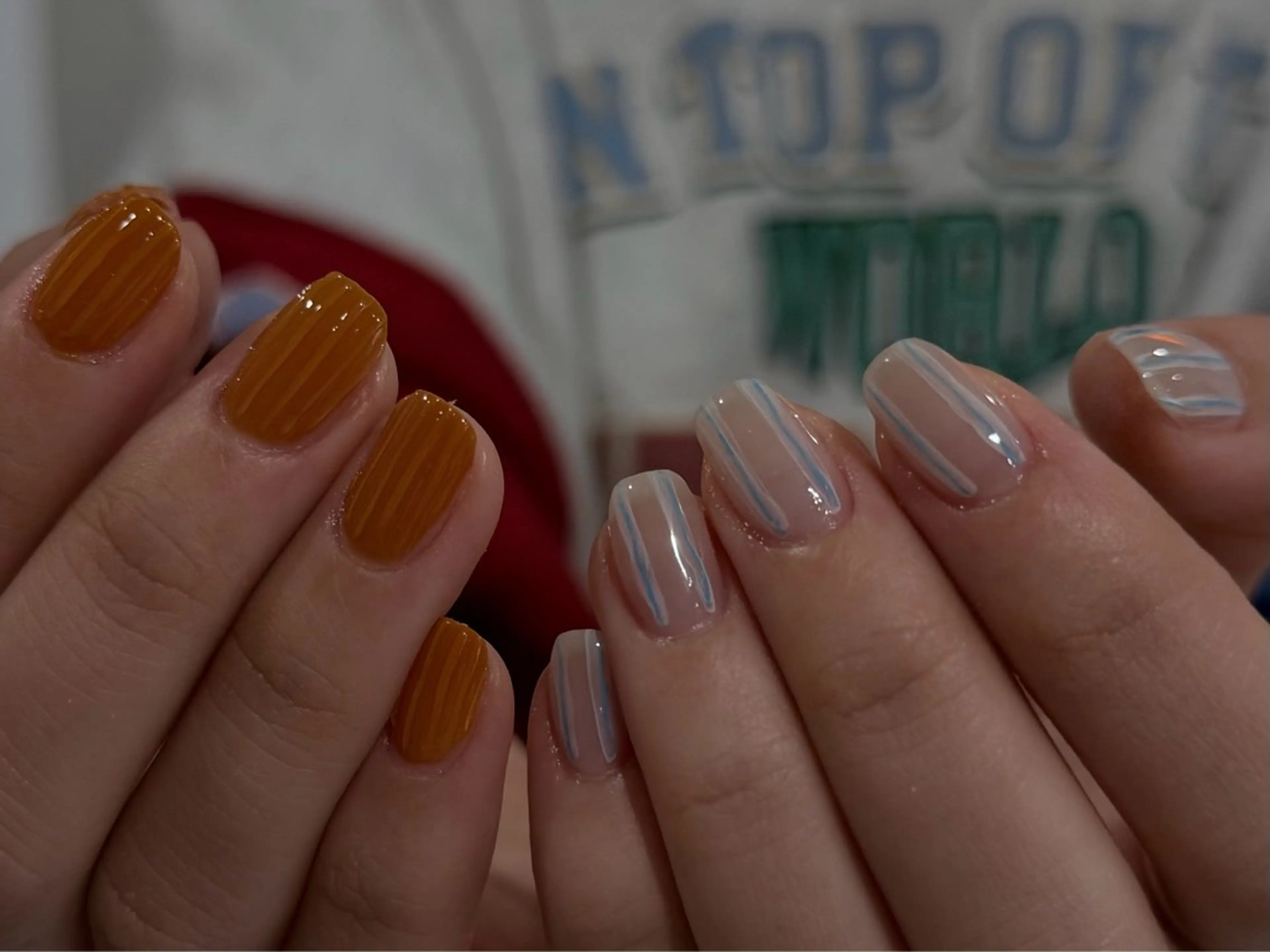 ネイル ブルー ハンドネイル ANOVA所属・ANOVA アノヴァのネイルデザイン