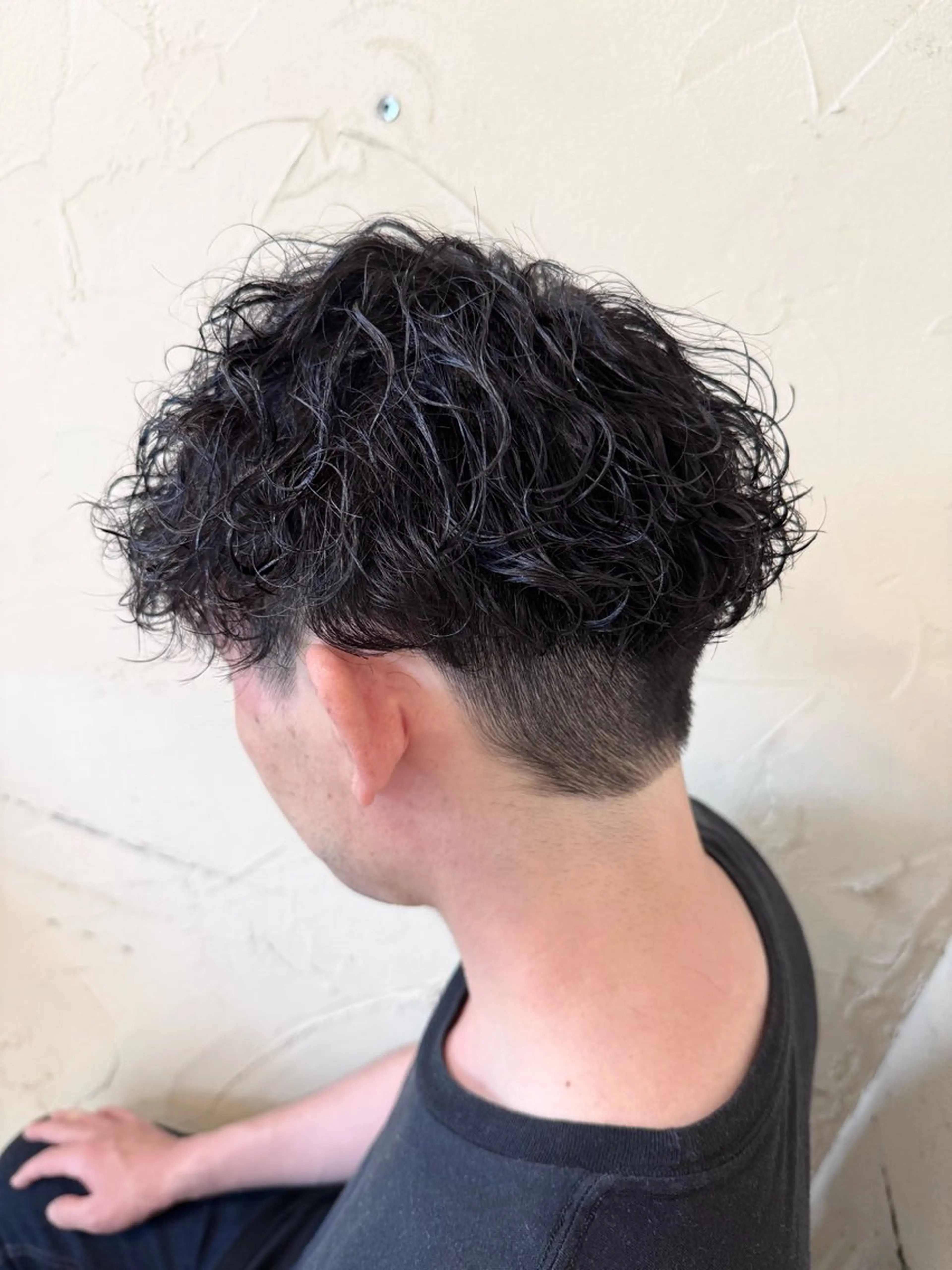 ショート パーマ メンズ マッシュ メンズパーマ 波巻きパーマ メンズ特化/パーマ指 名No.1/百瀬太郎のヘアスタイル