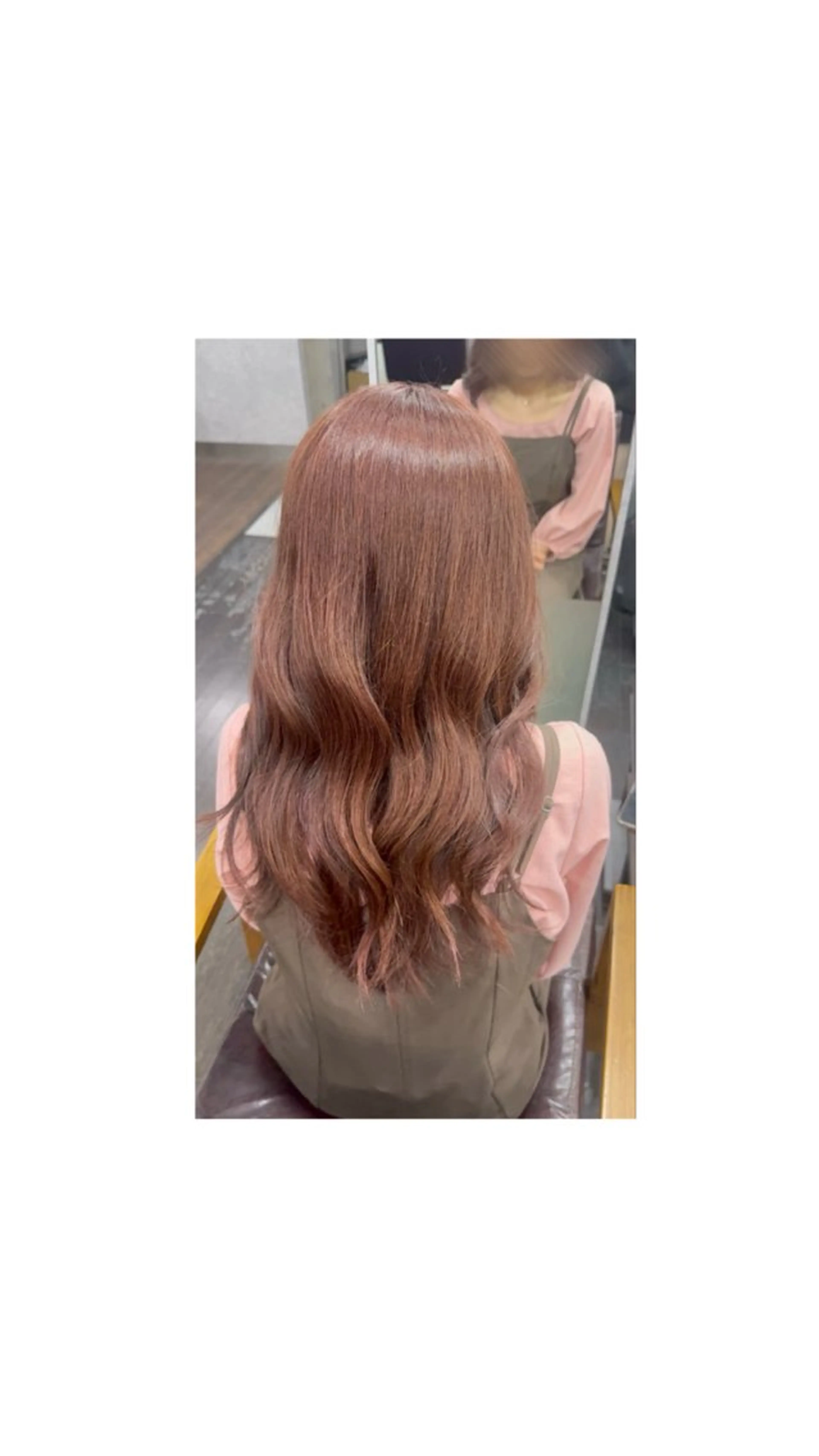 セミロング カラー ブリーチ ブラウンカラー ダブルカラー ブリーチなしカラー ピンクカラー 【ili心斎橋】 🐰清水 梨央🤍のヘアスタイル