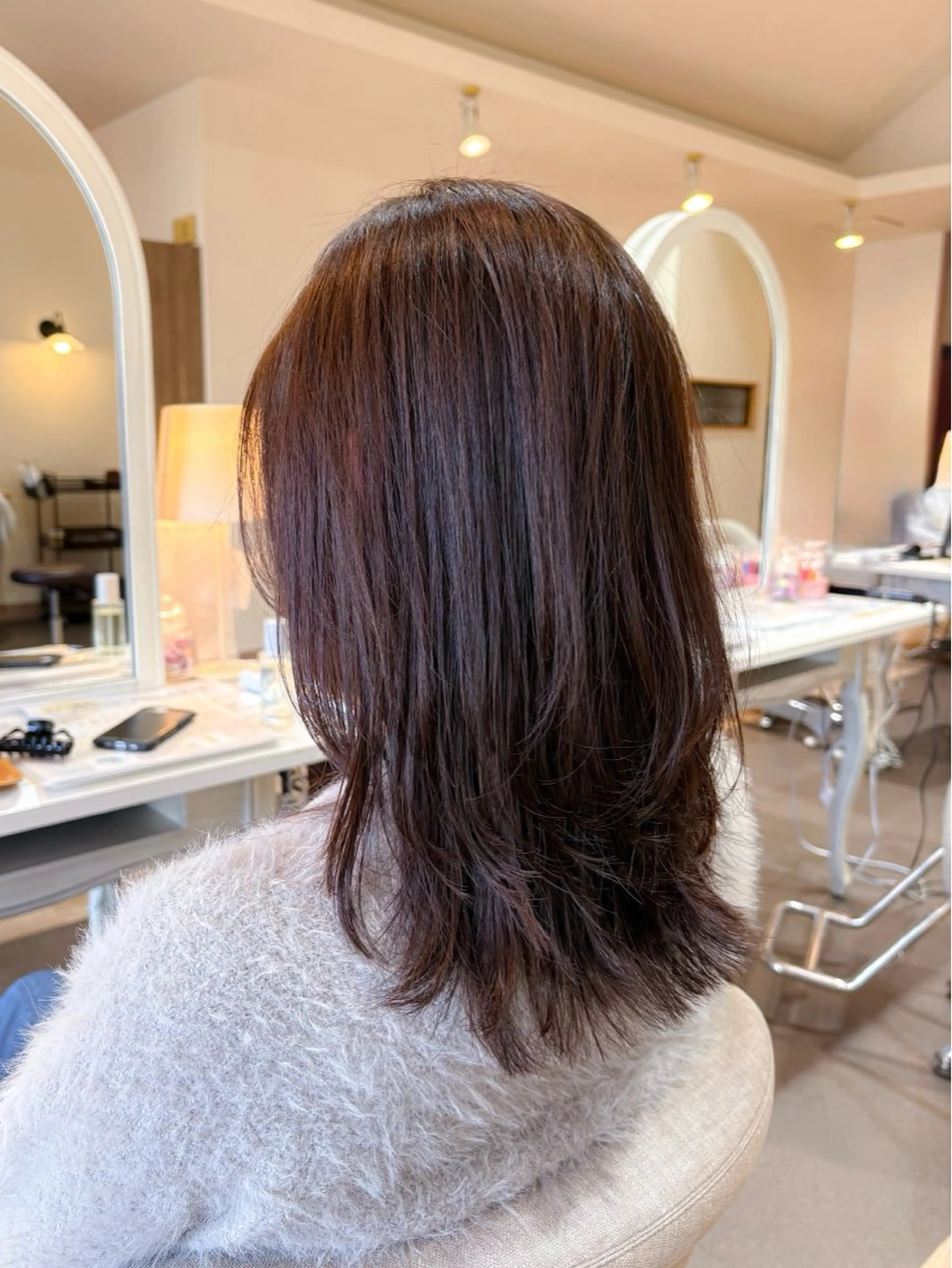 ロング くびれヘア くびれレイヤー レイヤーカット 石平 暖のヘアスタイル