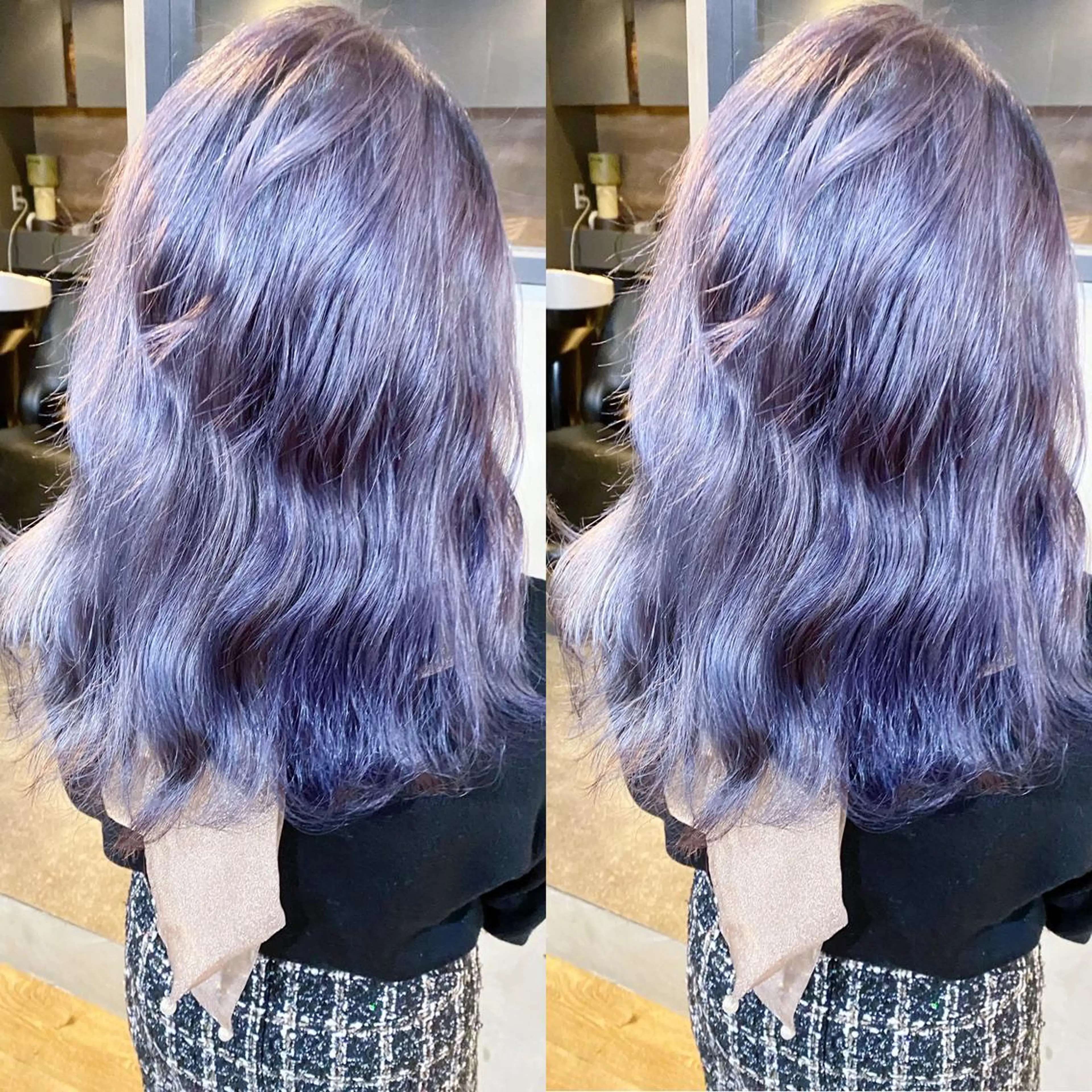 セミロング カラー ハイトーンカラー パープルカラー ヘアカラー yori SAPPORO所属・yori/ハイトーン 代表すがわらのその他イメージ