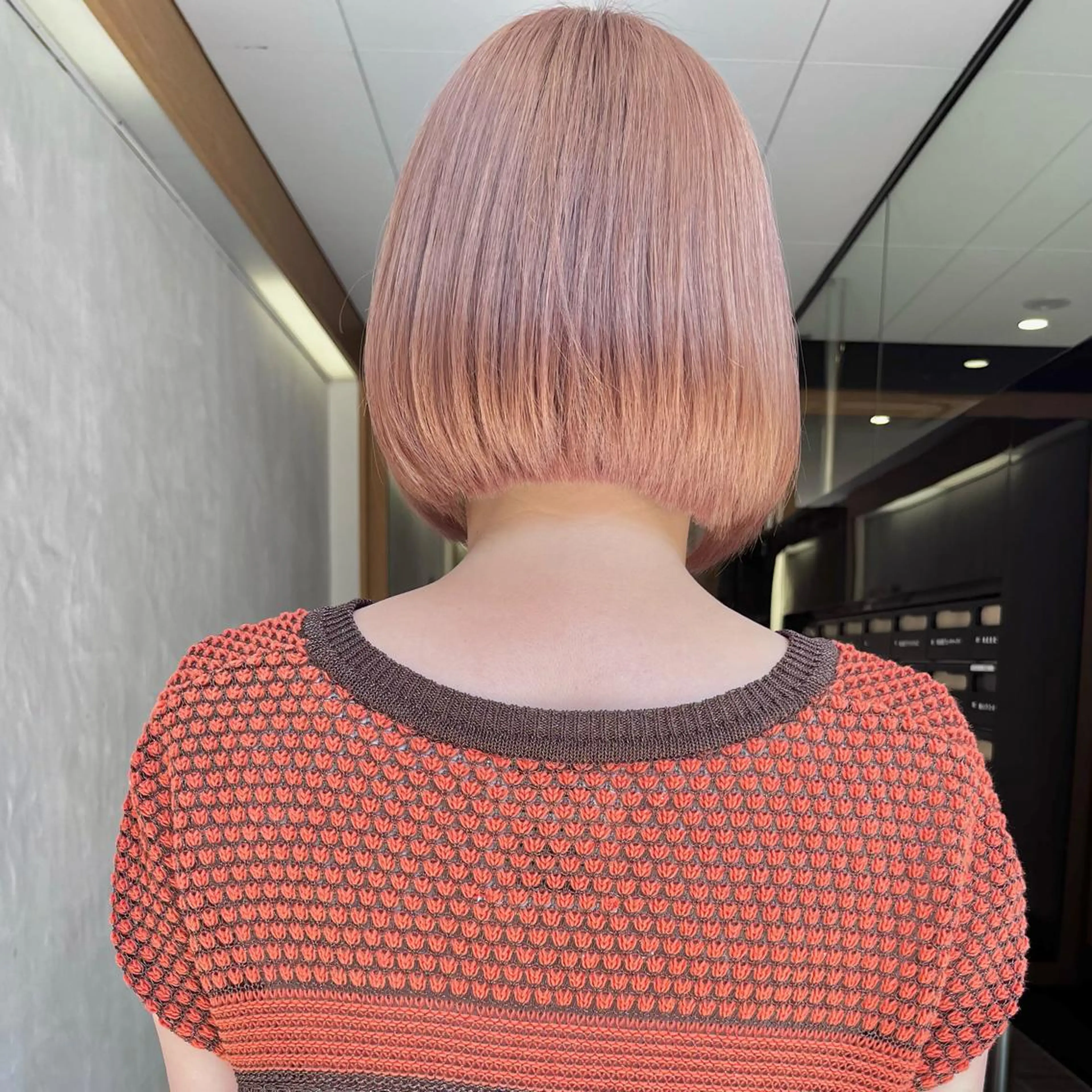 ミディアム カラー カット ヘアカラー トリートメント ras hairdesign所属・心斎橋 ママ美容師 笹 友加里のヘアスタイル