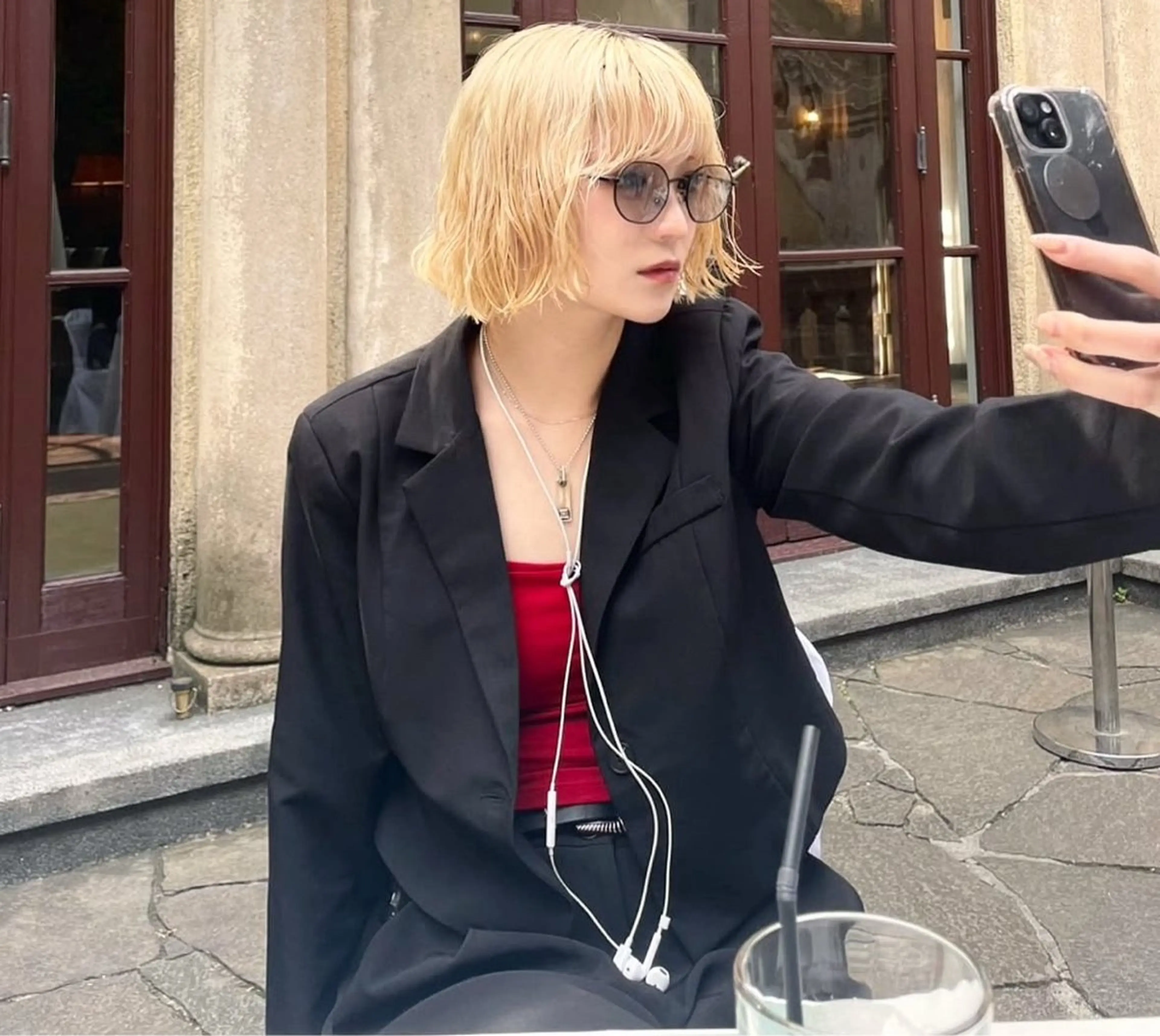 ショート カラー ヘアカラー トリートメント hair salon　丹tan所属・Rena✴︎トレンド ×スタンダードMIXのヘアスタイル