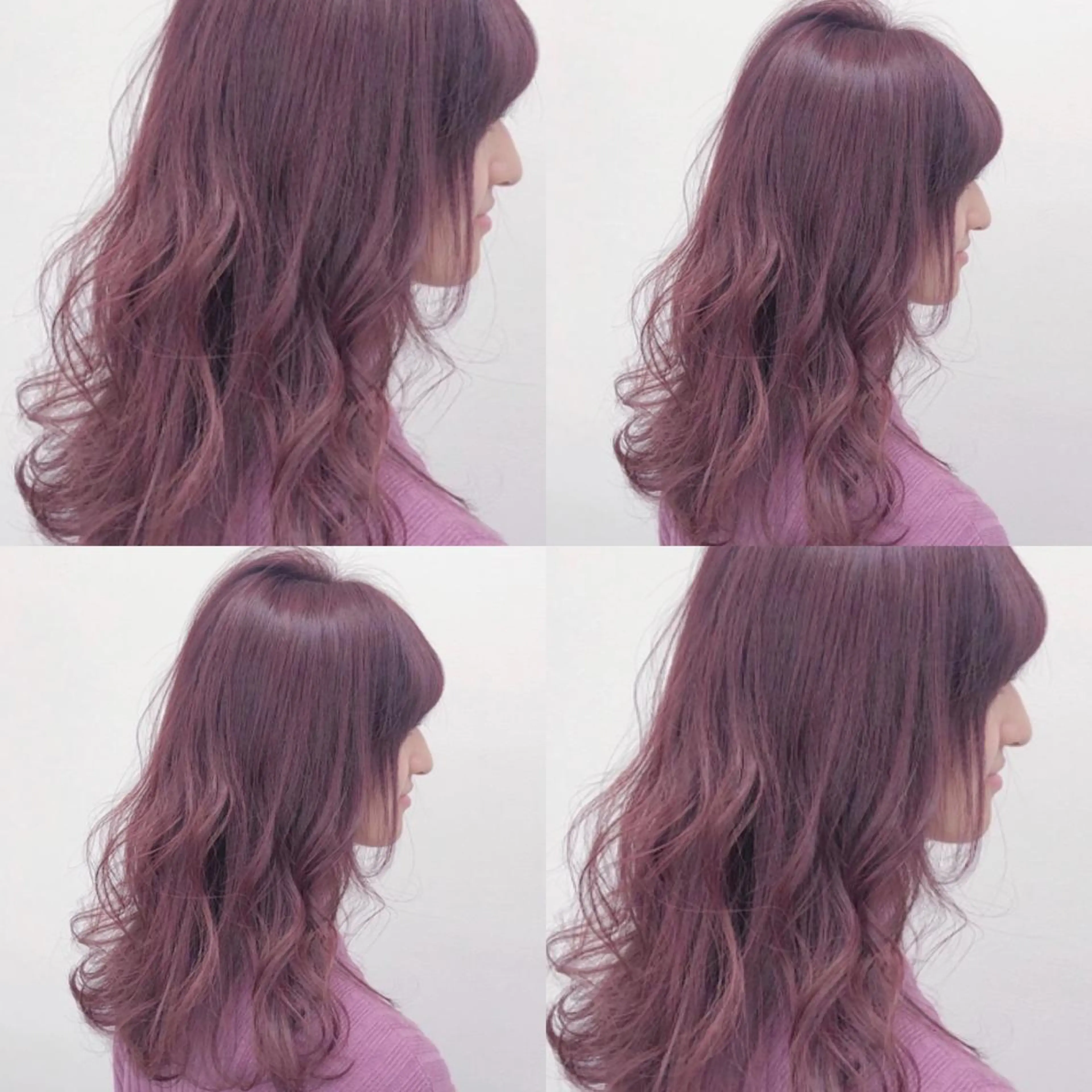 ミディアム カラー ヘアカラー ヘアセット 柔らかbeige モトキのヘアスタイル