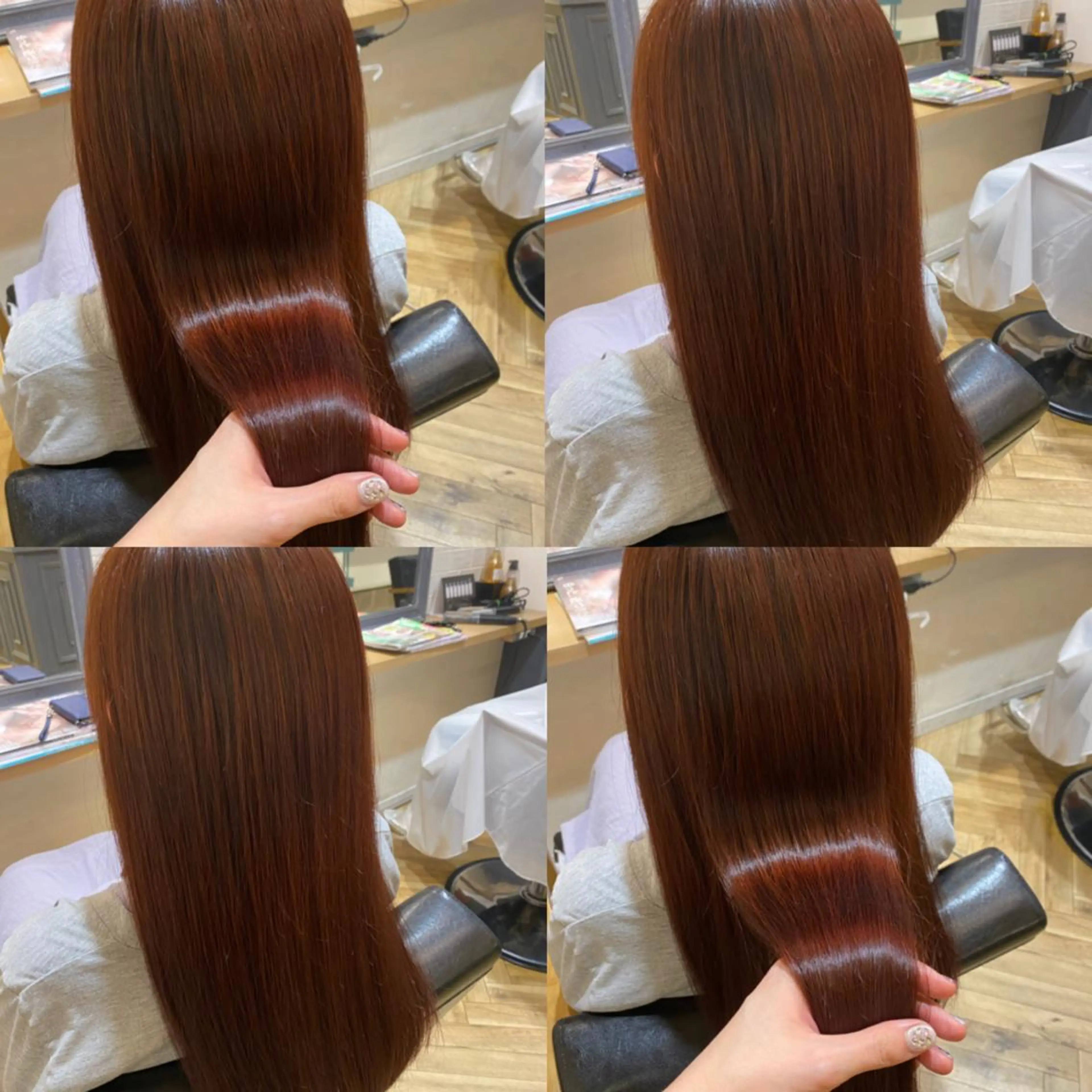 ロング カラー ブリーチ ブリーチなしカラー 艶カラー/韓国顔周り 🎀mamiのヘアスタイル