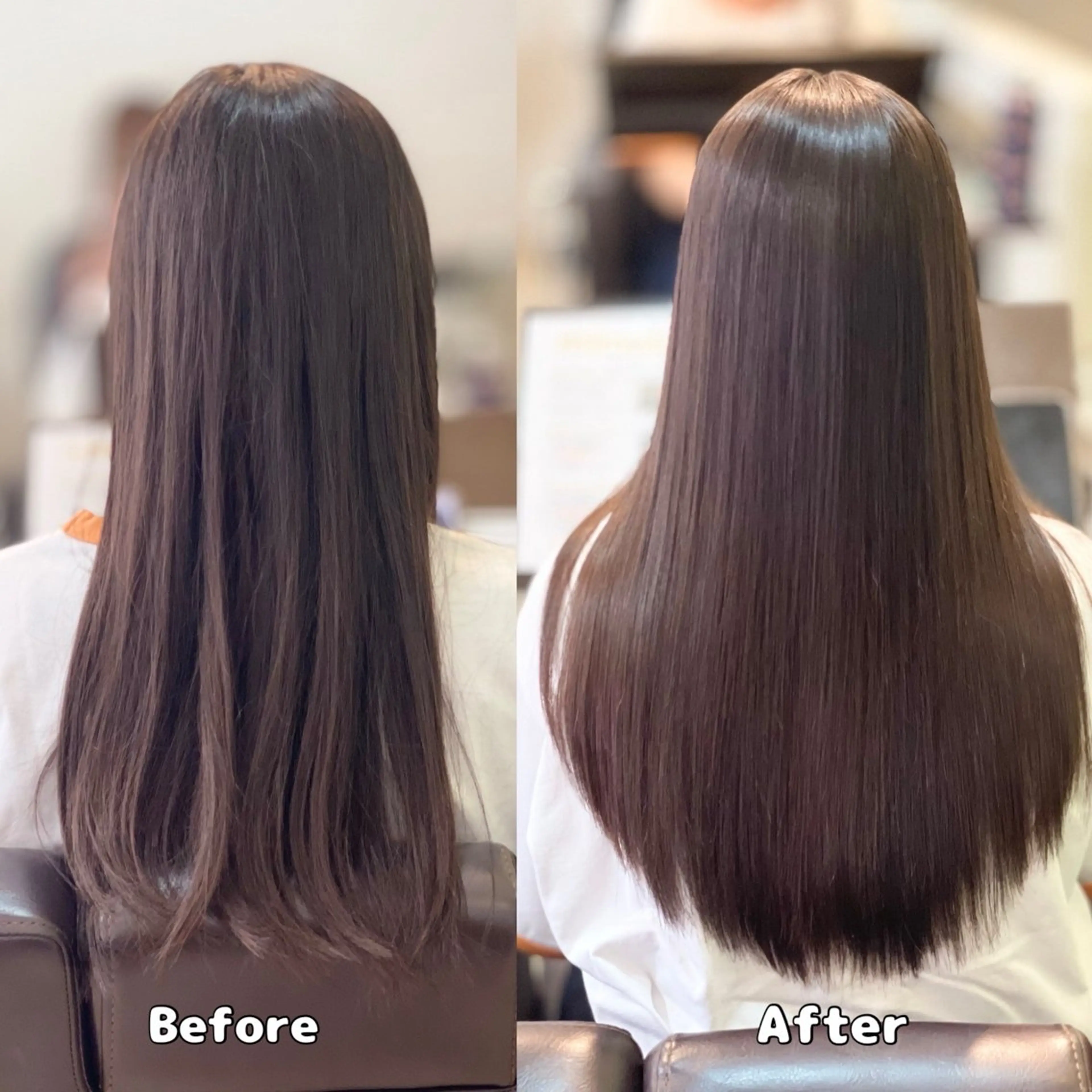 ロング パーマ 髪質改善 ストレートパーマ 髪質改善ストレート✨ M.MIWAのヘアスタイル