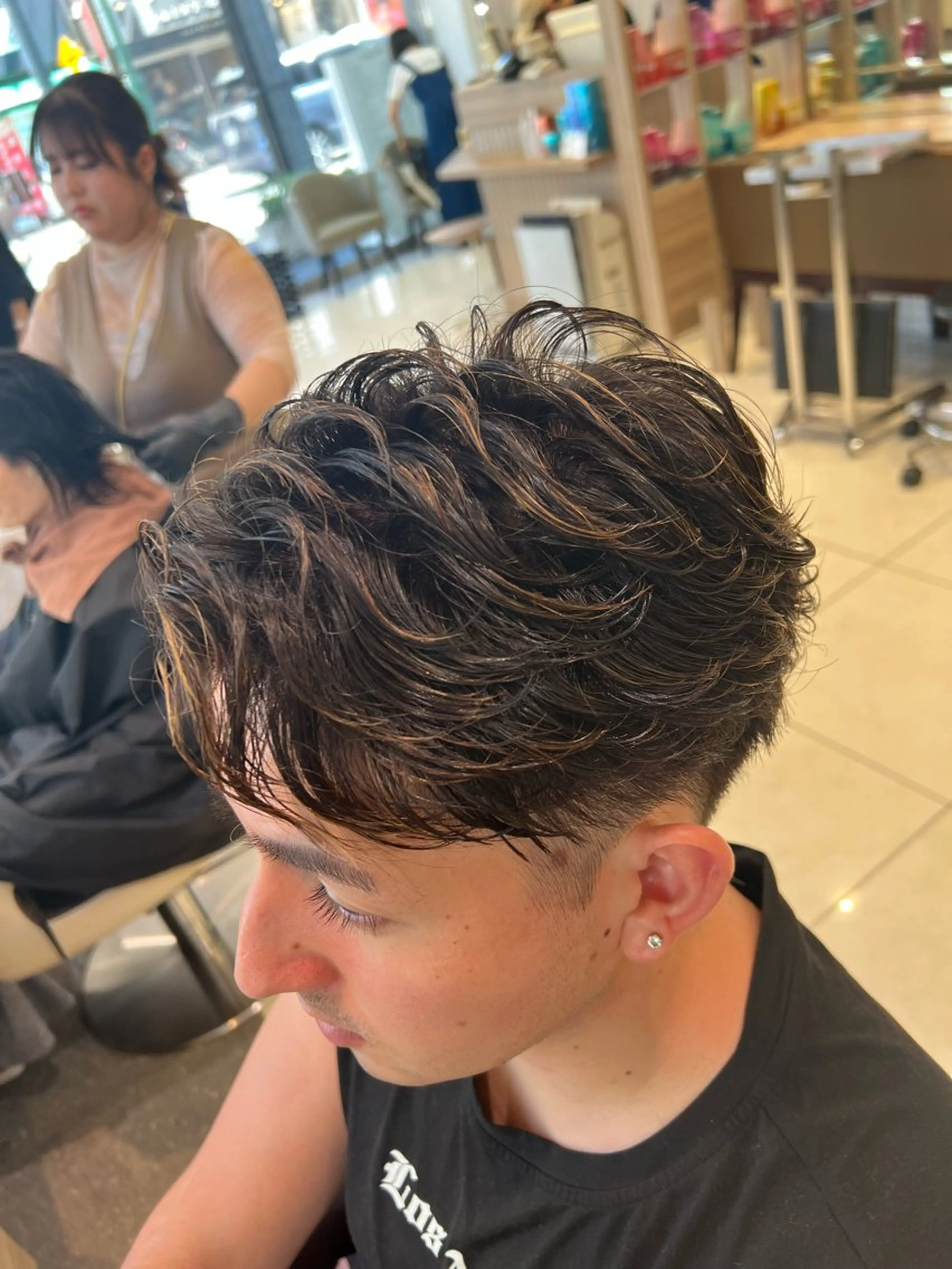 パーマ メンズ フェザーパーマ メンズパーマ カット パーマ SENA 再現性 パーマと縮毛矯正のヘアスタイル