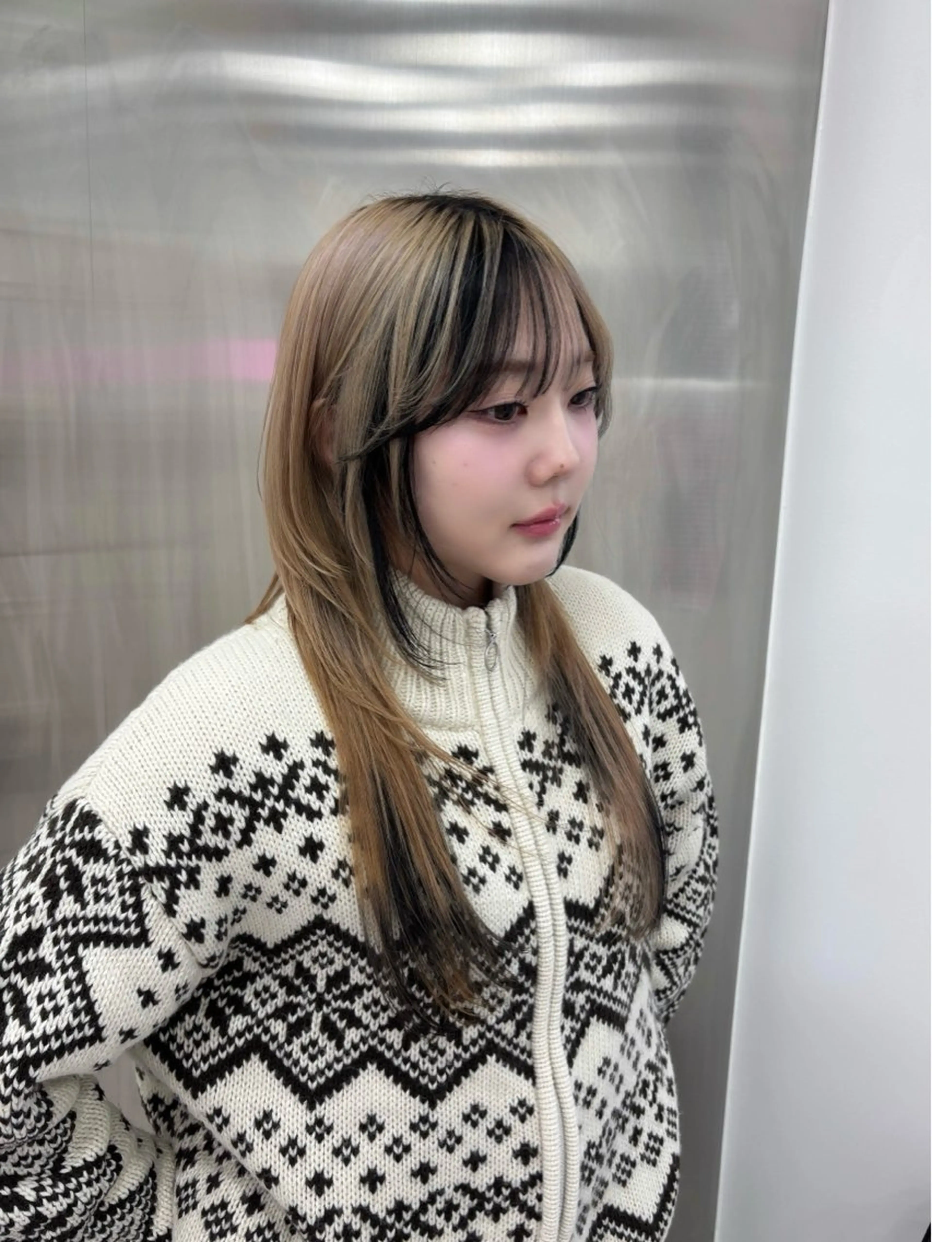 ロング カラー ヘアカラー トリートメント ヘッドスパ ヘアセット 表参道ハッシュカット レイヤー/リノンのヘアスタイル