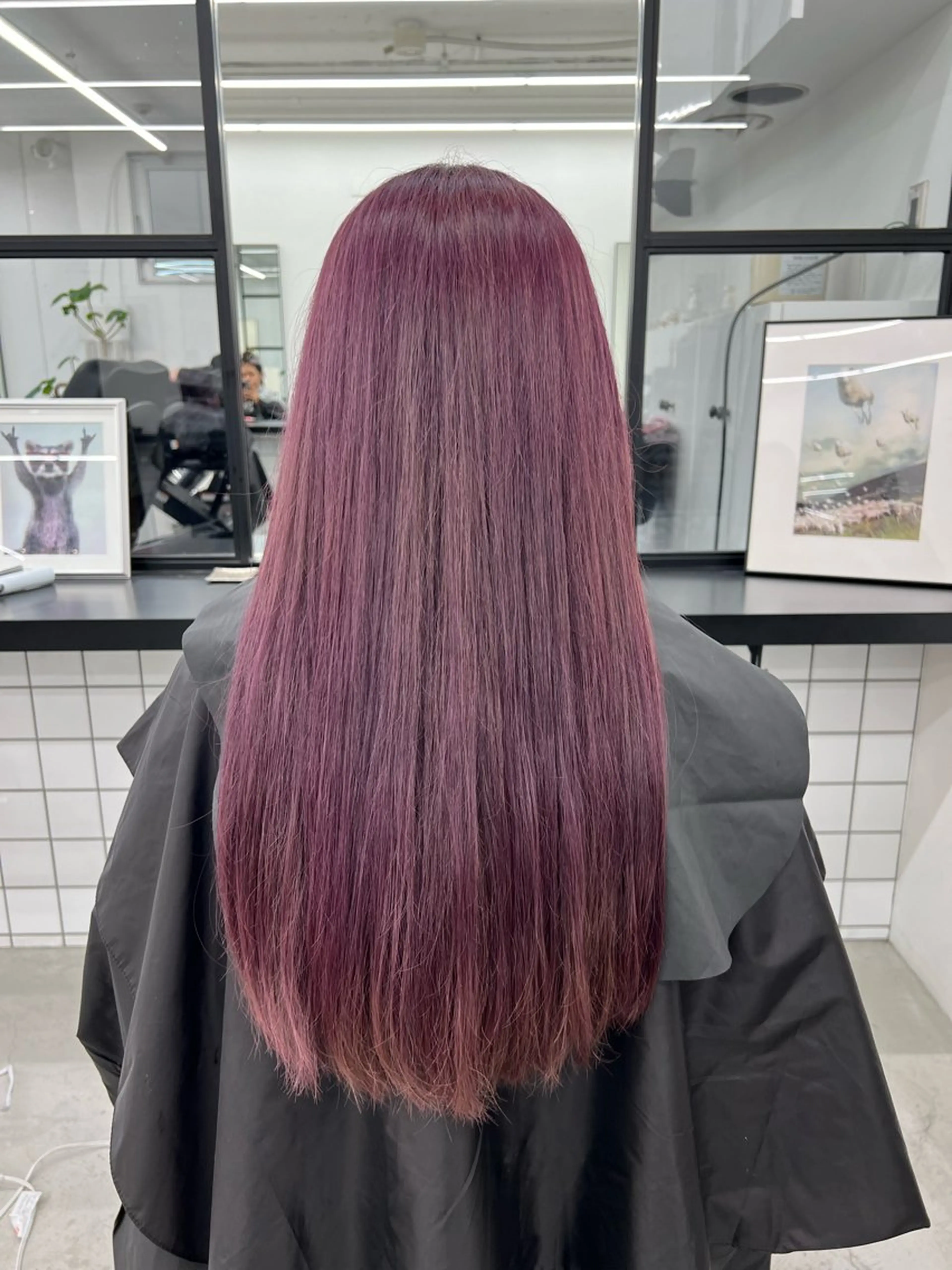 ロング カラー ブリーチ 透明感カラー ラベンダーカラー ピンクカラー パープルカラー あすか JILLSTUDIOのヘアスタイル