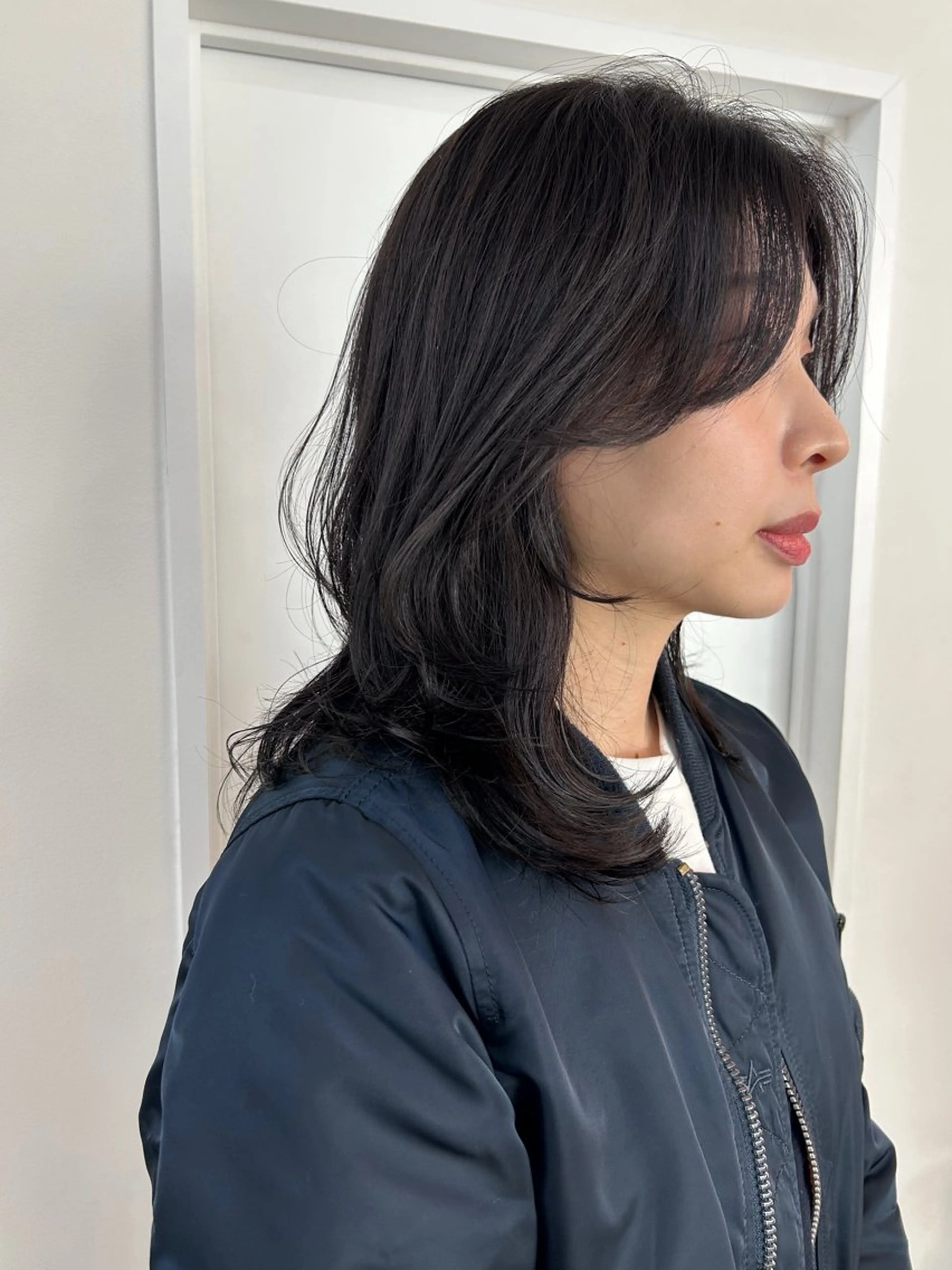 セミロング レイヤーカット/ 透明感カラーmikuのヘアスタイル