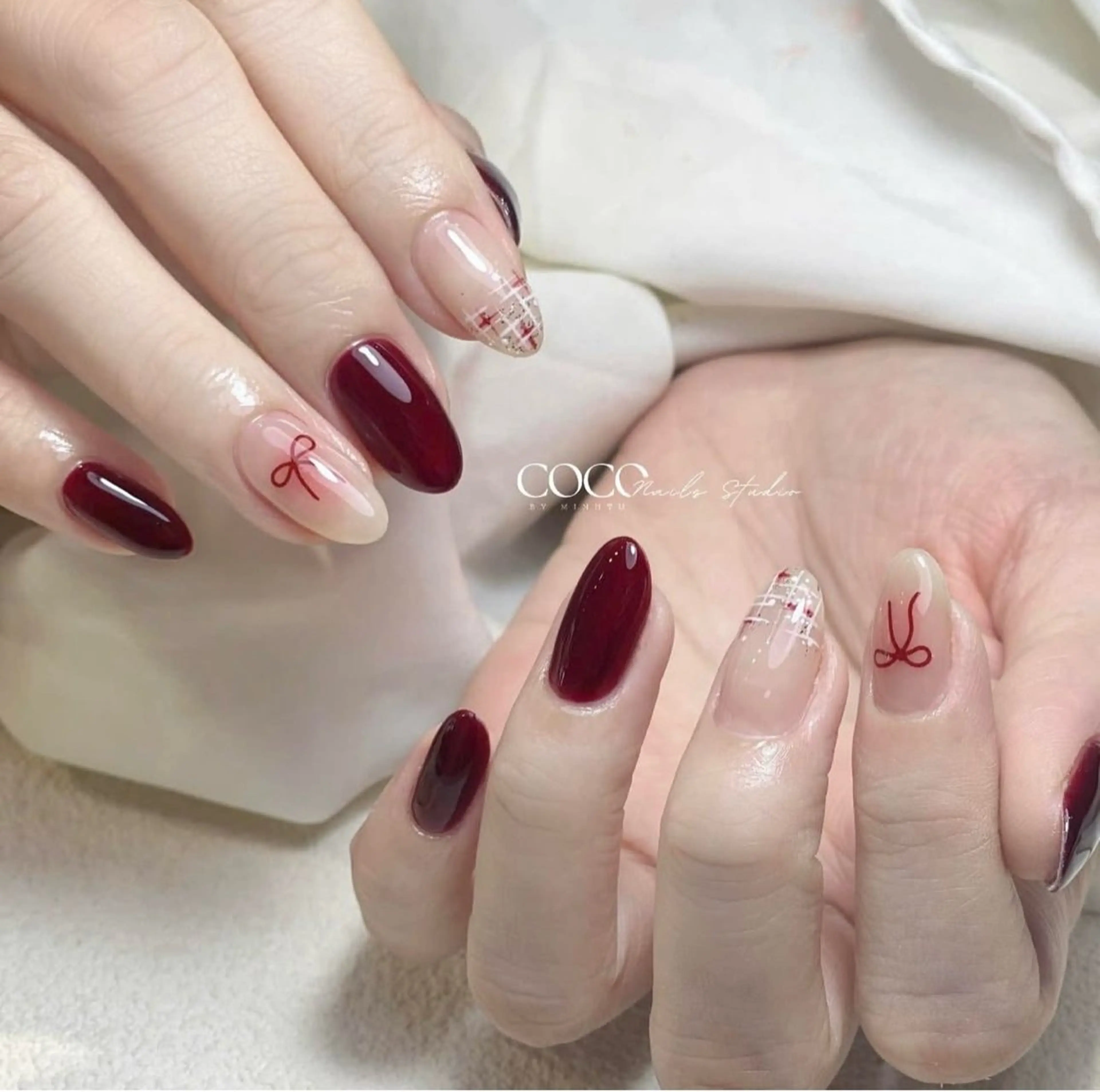 【チップ長さ出し10本】 シンプルデザイン 4~6本まで ¥9980→¥8500の写真