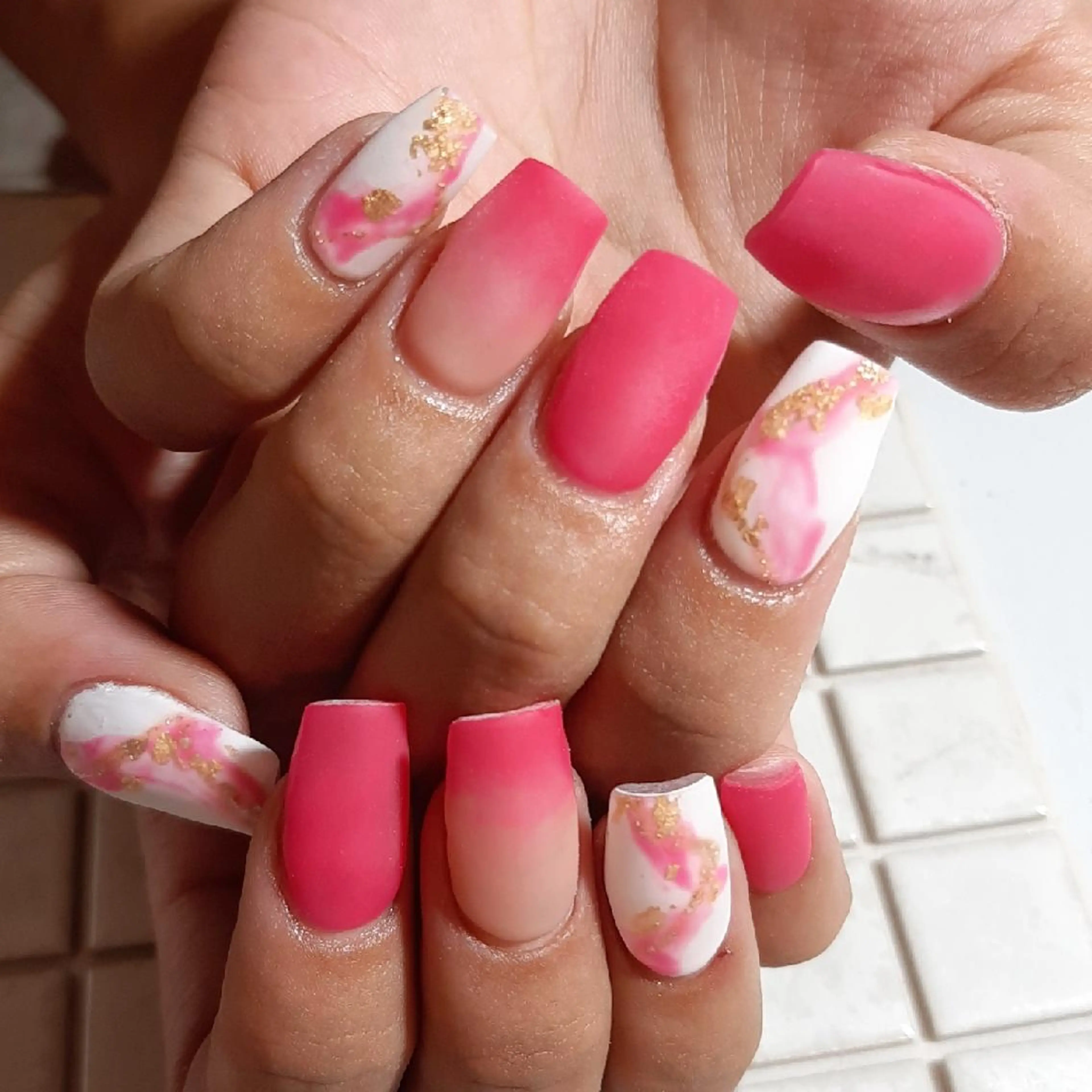 ネイル ピンク ハンドネイル private salon mieのネイルデザイン