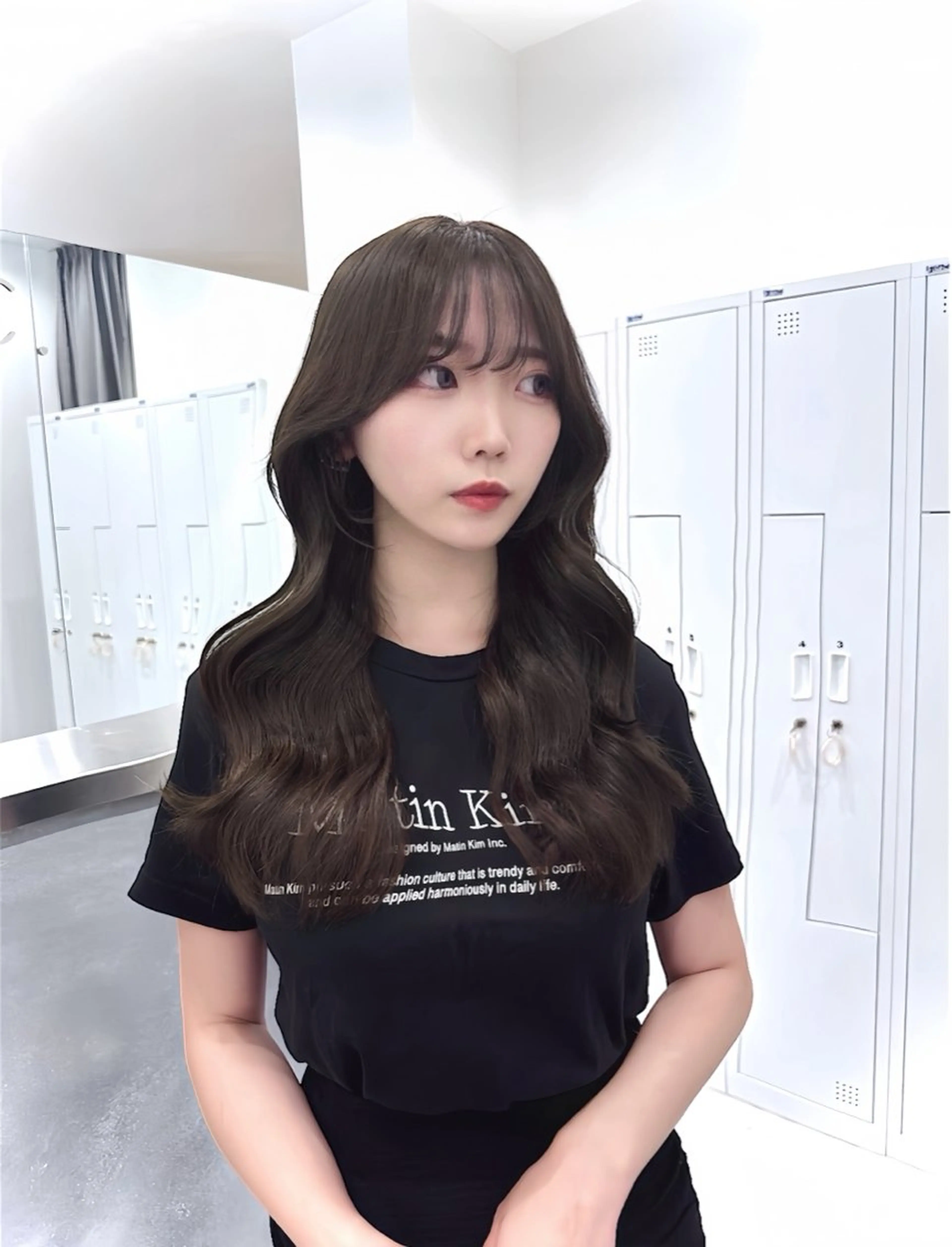 セミロング カラー グレージュ miuru/網紅ヘア 🇨🇳レイヤーのヘアスタイル