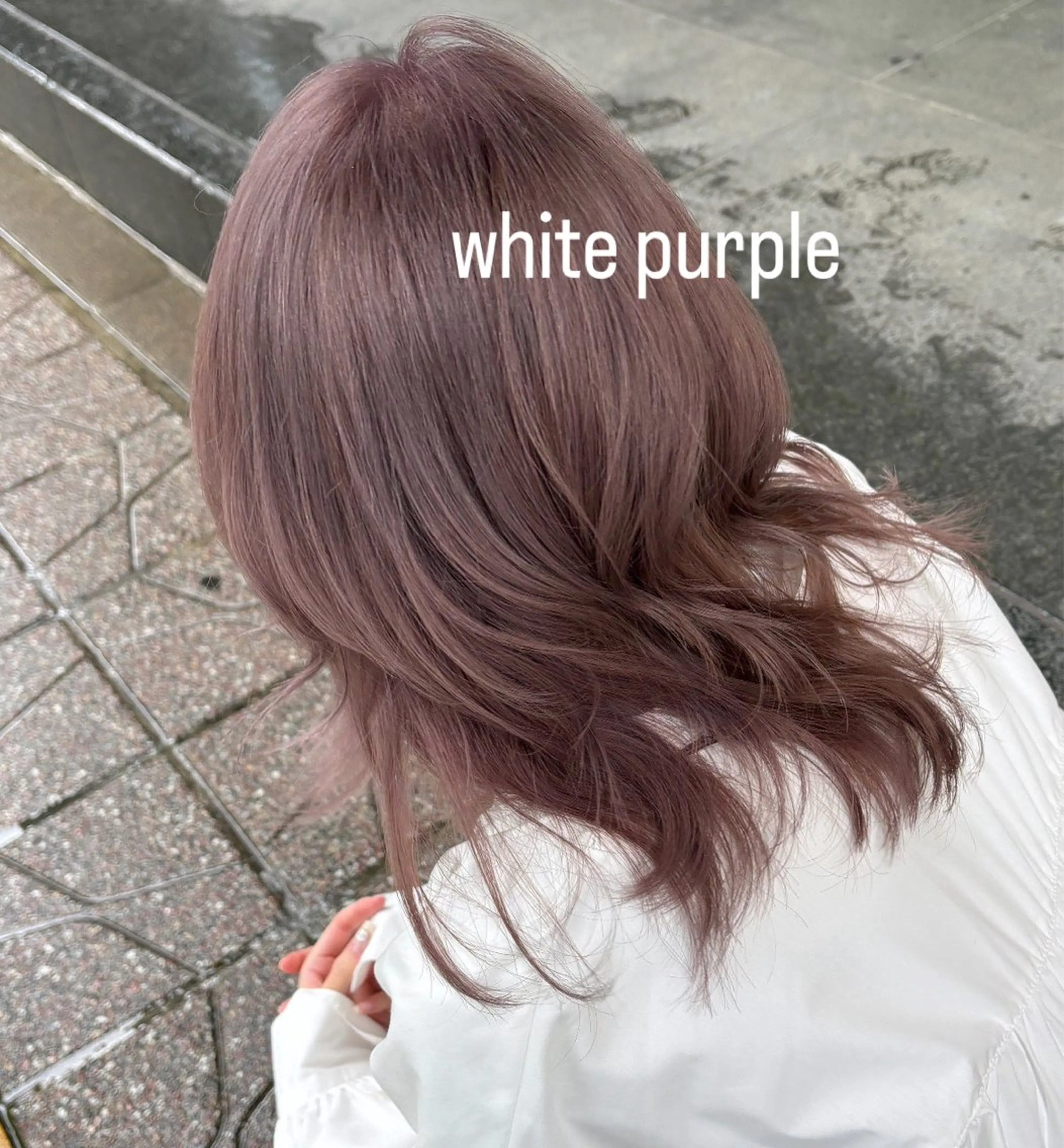 セミロング カラー ヘアカラー 🍓ハイトーンカラー 🎀nene🍓のヘアスタイル