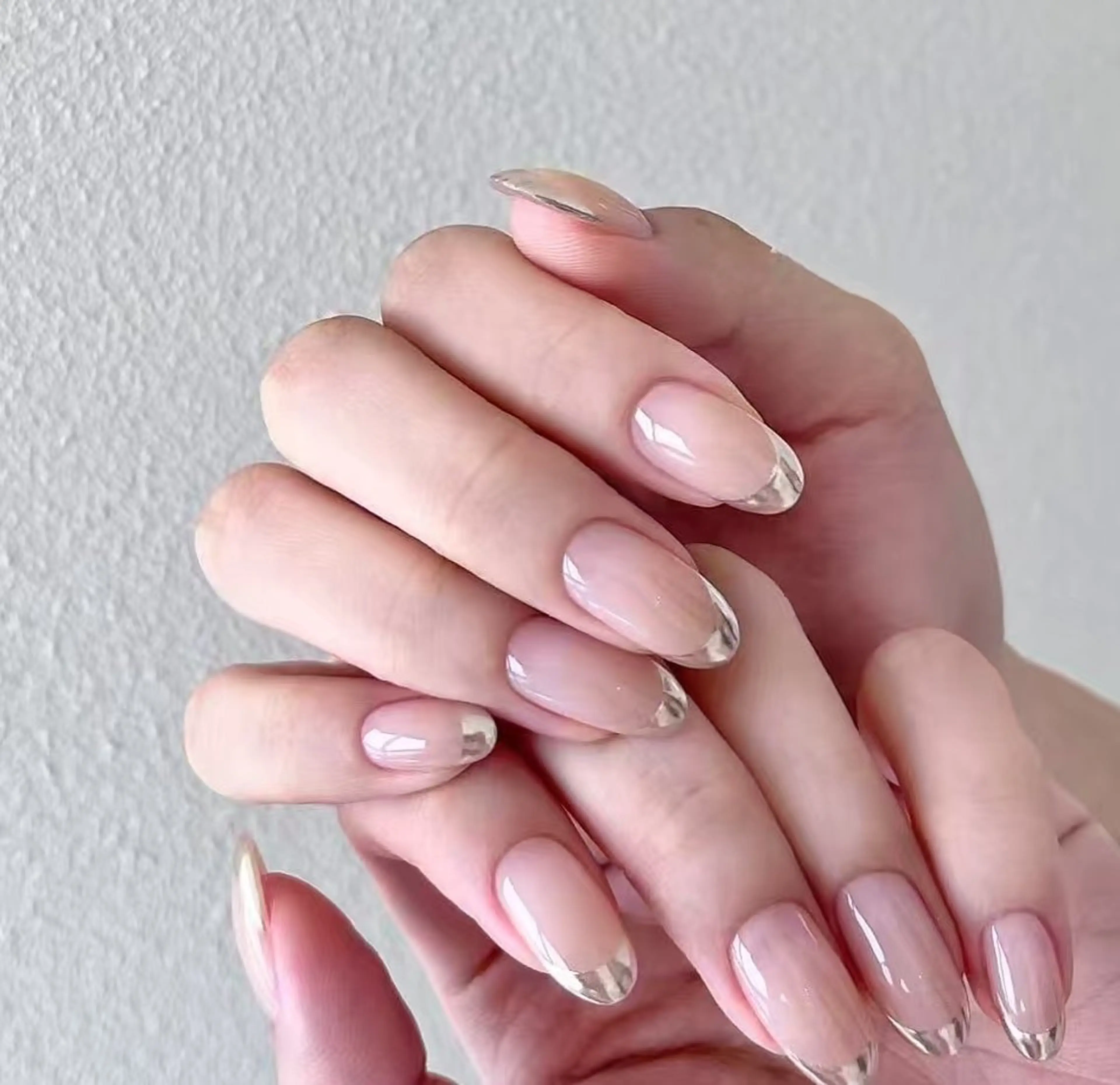 ネイル フラワーネイル フレンチネイル ジェルネイル ガラスフレンチ ハート ハンドネイル Oomiya 服部のネイルデザイン