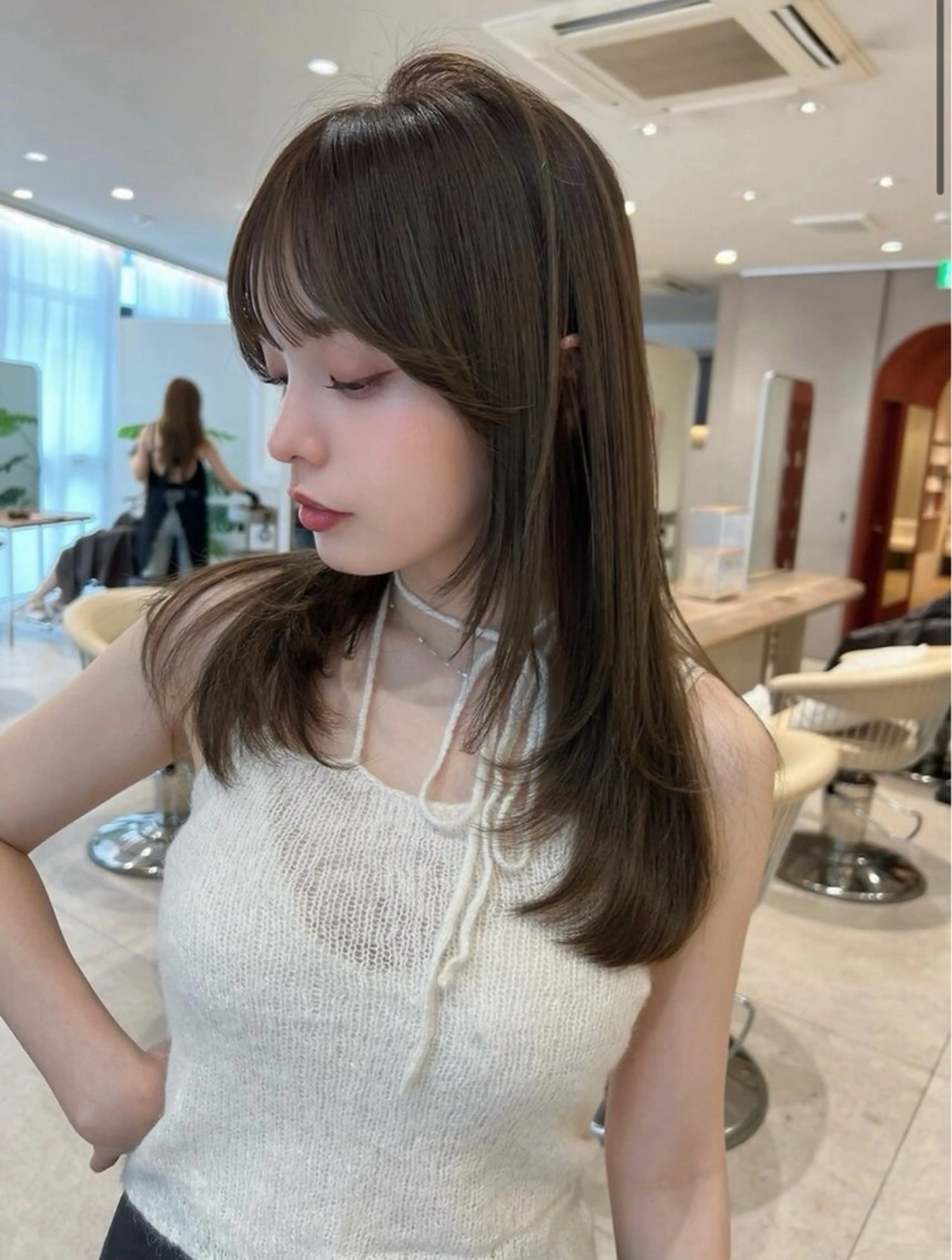 セミロング カラー Zina 梅田店 レイヤー/Miyuのヘアスタイル