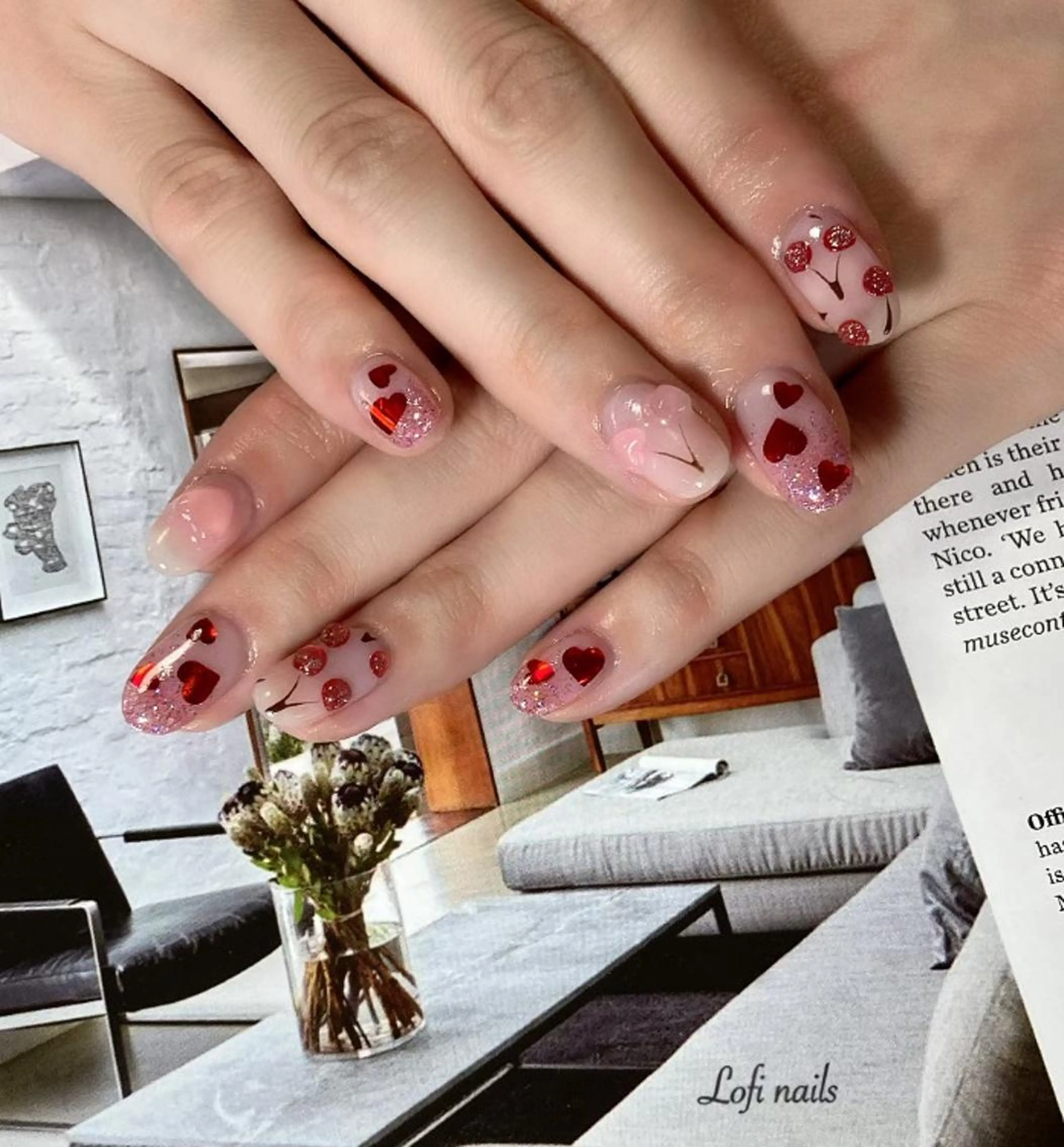 ミディアム ネイル Lofi nails ゆきこのネイルデザイン