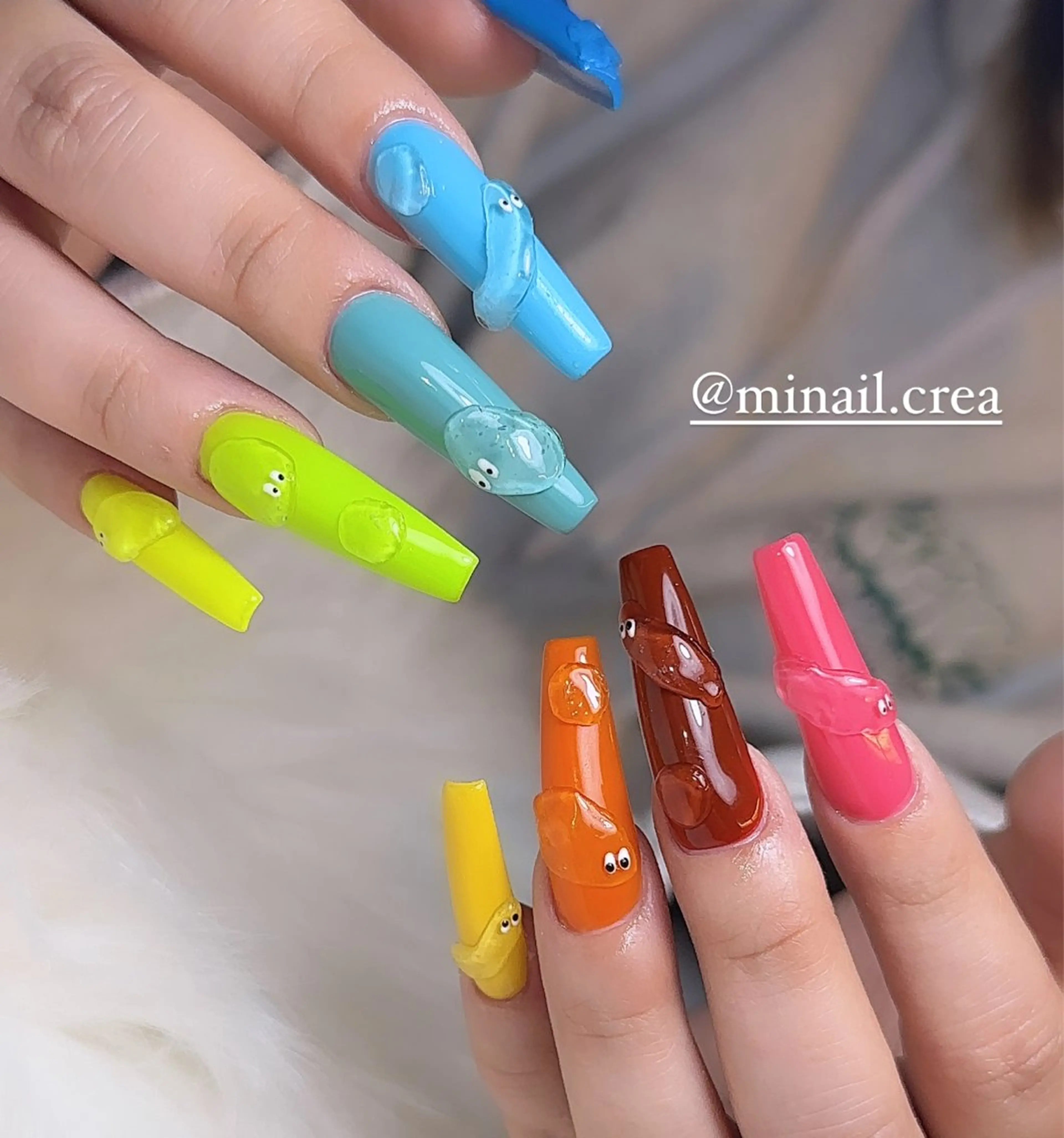 ネイル 長さ出し ジェルネイル キラキラネイル ワンカラーネイル パステルネイル ハンドネイル CRéA　-private nailsalon-所属・CReA nailのネイルデザイン