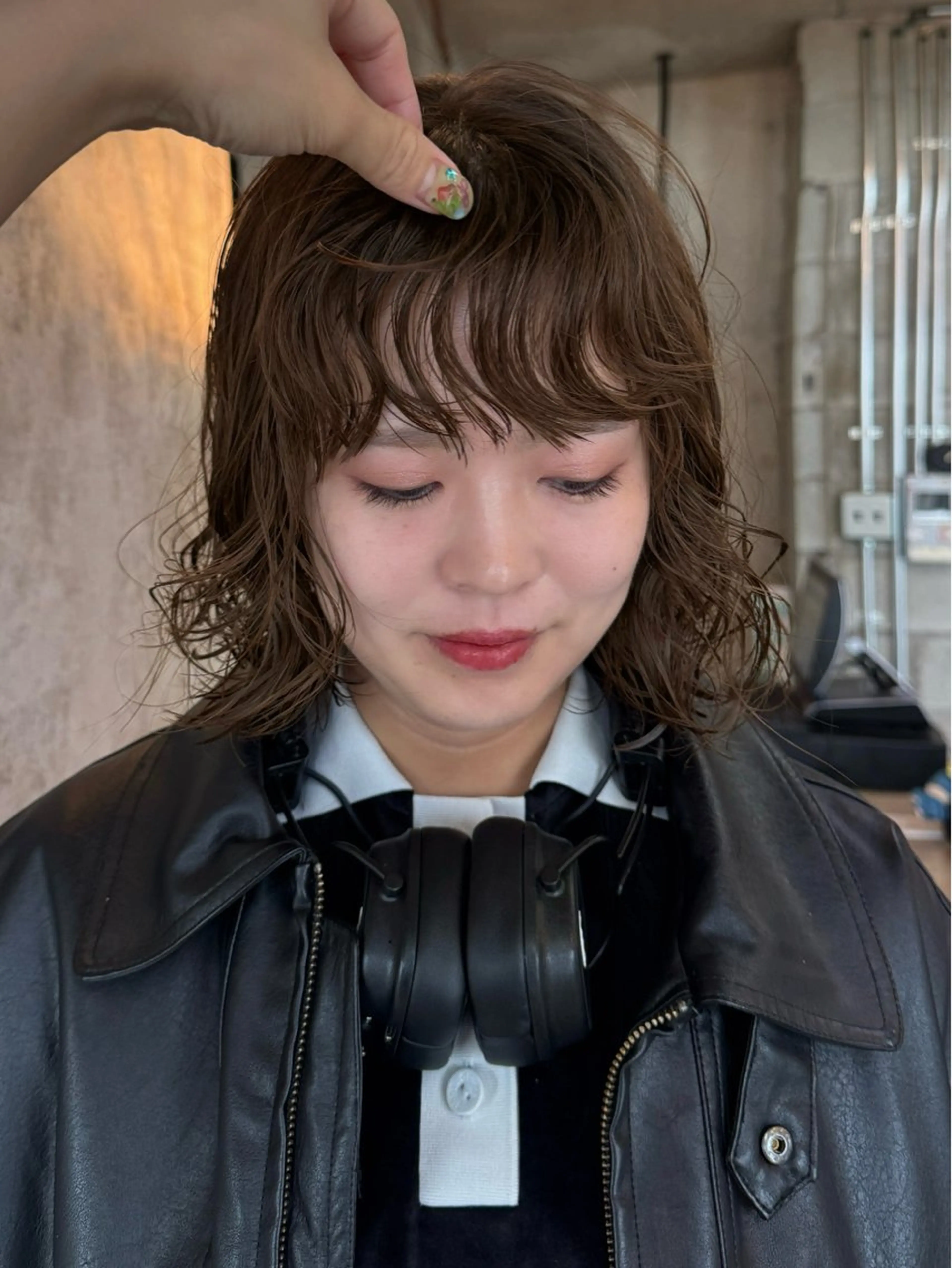 ショート カラー パーマ ボブ カット パーマ 🍈yurina 福岡/パーマ🍈のヘアスタイル