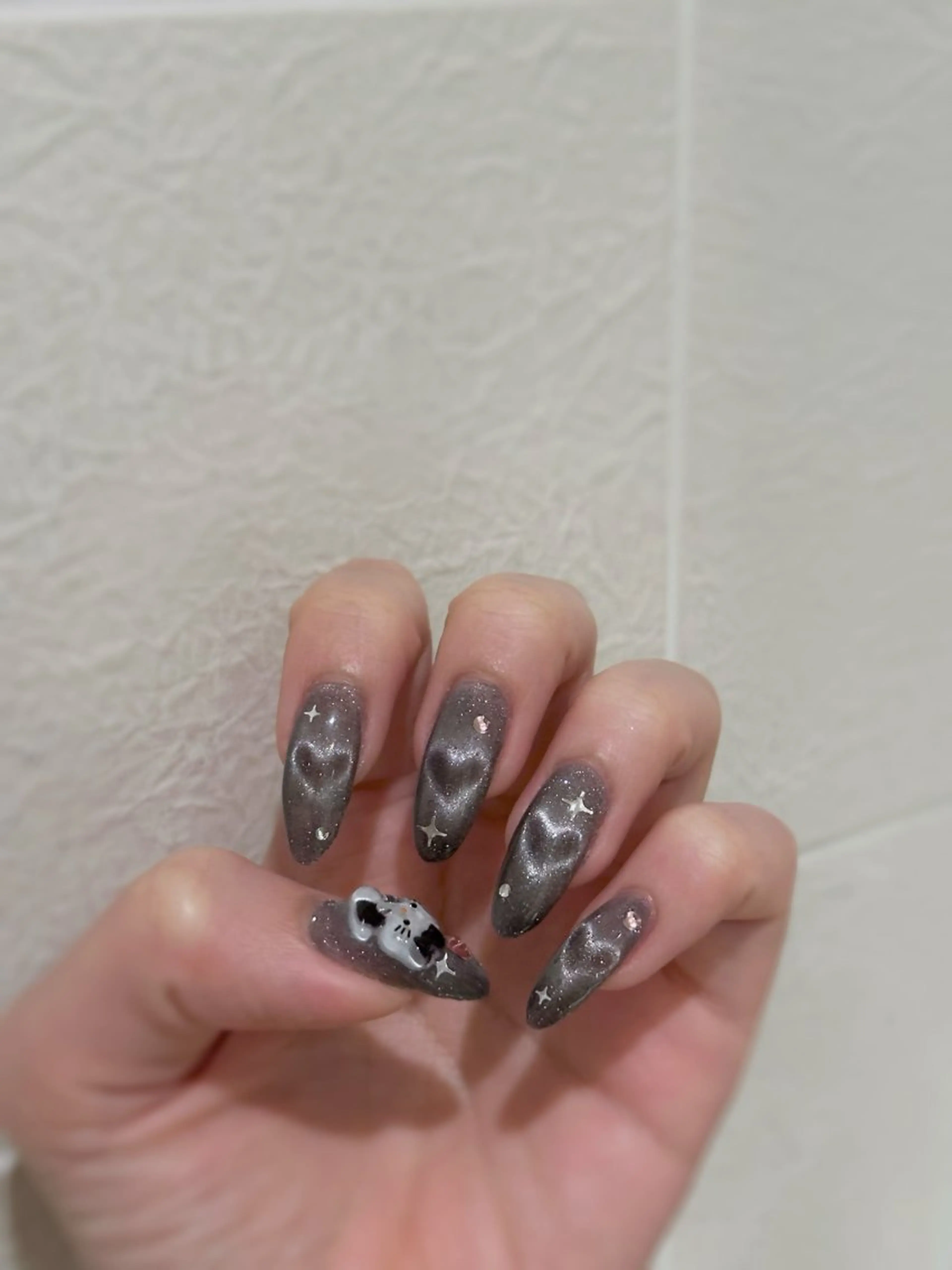 ネイル ハート ハンドネイル Kanon 🤍のネイルデザイン