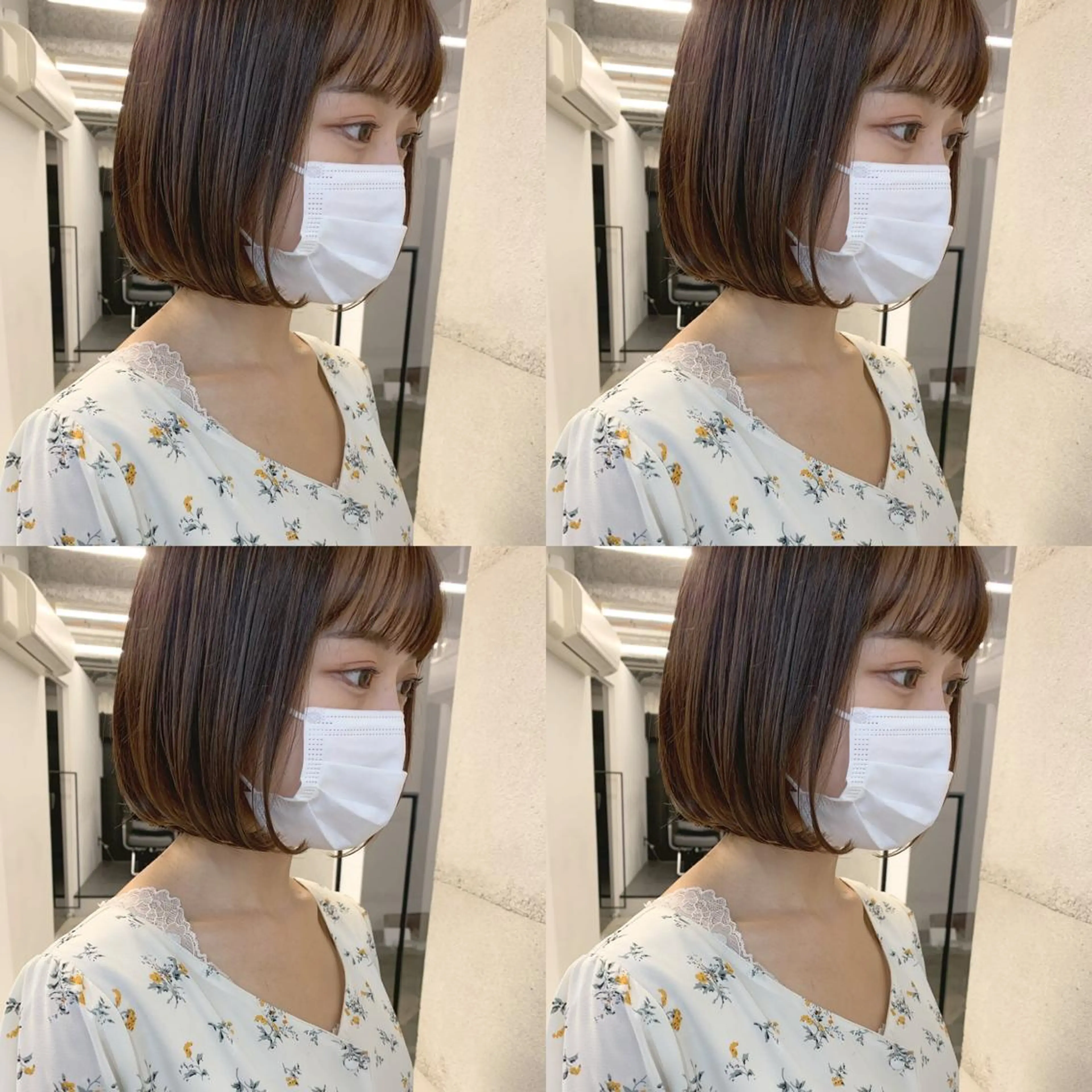 ミディアム カラー 透明感/オリーブ/ グレージュ/YUKAのヘアスタイル