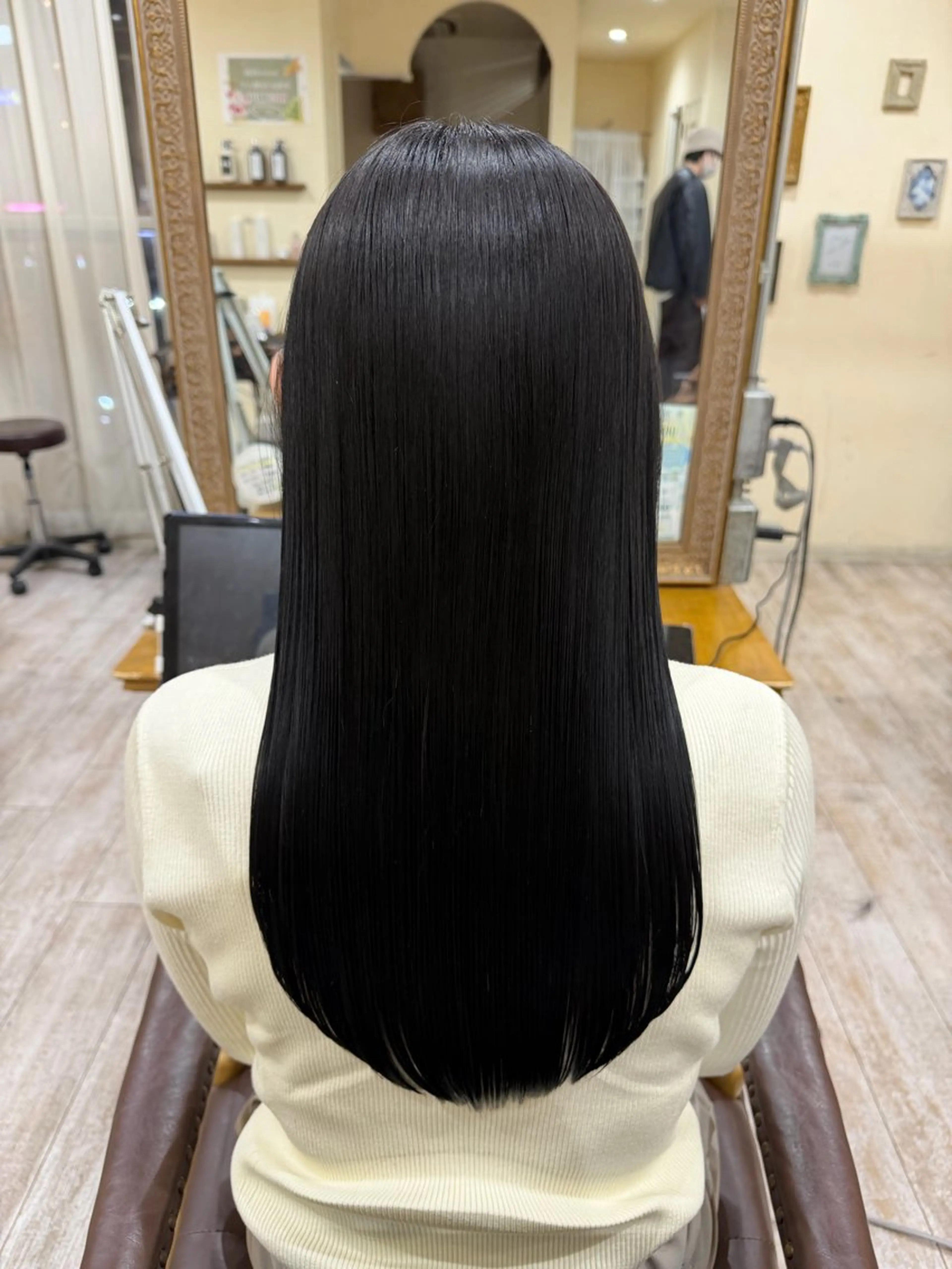 ロング カラー 髪質改善 カット ヘアカラー 縮毛矯正 トリートメント 新越谷noble店長 松本拓也▶◀*.のヘアスタイル