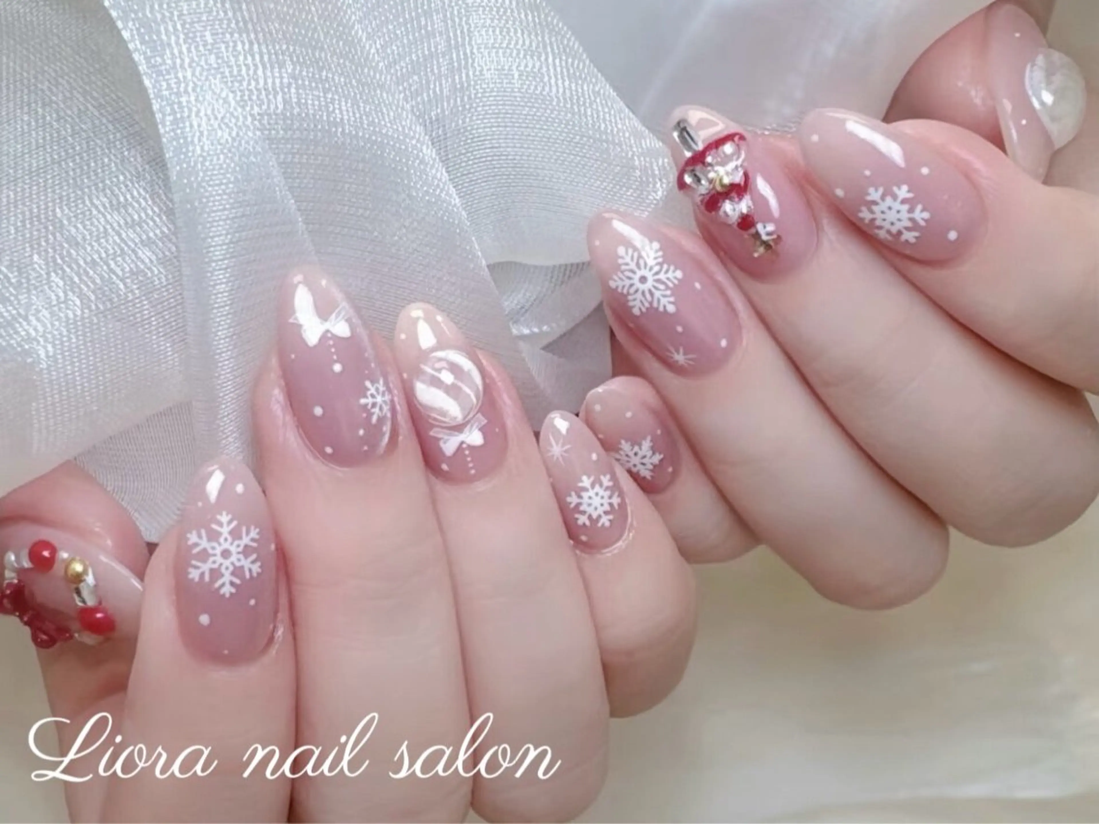 ネイル チークネイル フットネイル フレンチネイル ジェルネイル ガーリー ハンドネイル Liora nail スカルプ専門店のネイルデザイン