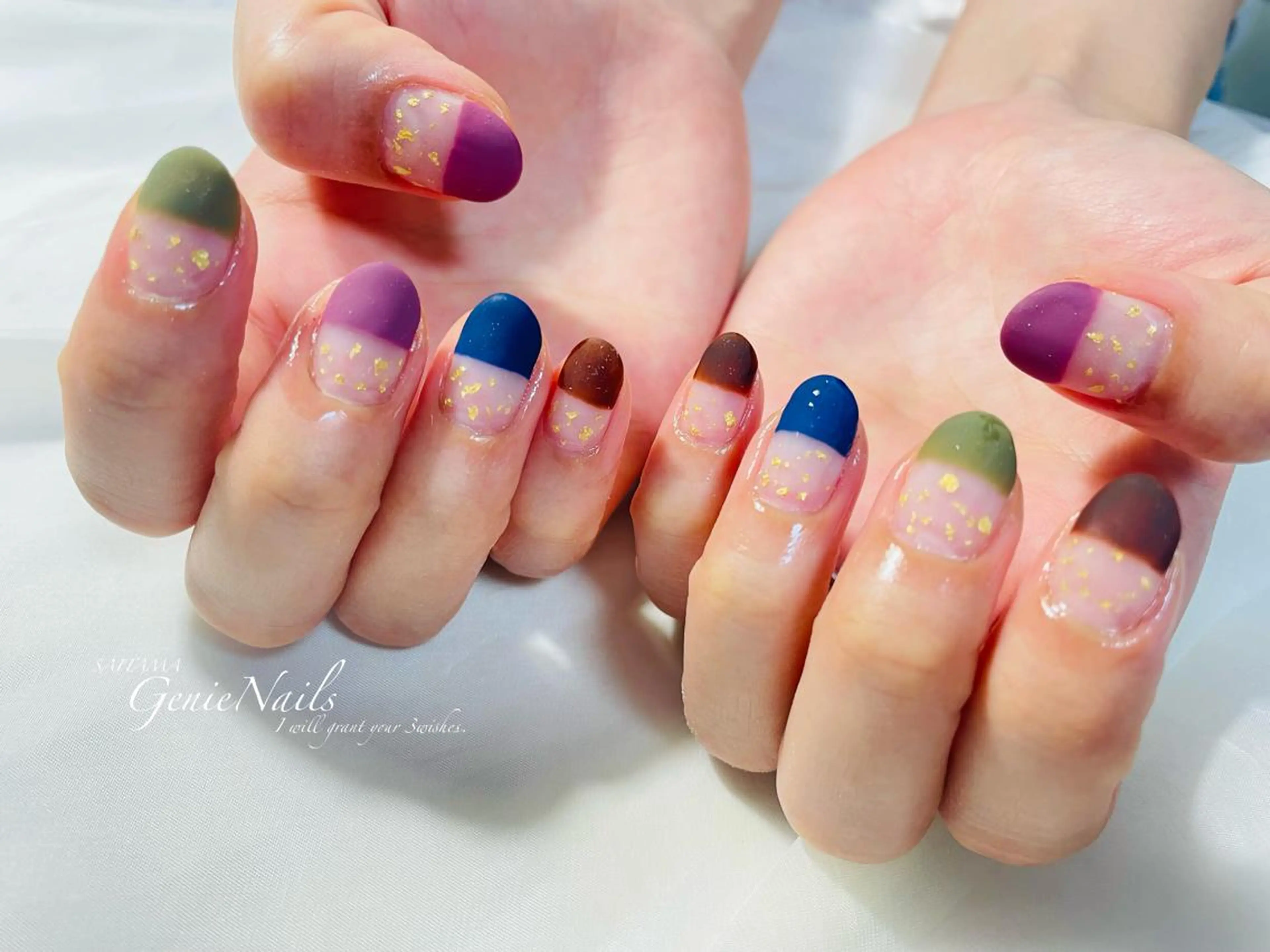 ネイル ニュアンスネイル ハンドネイル Genie Nailsのネイルデザイン