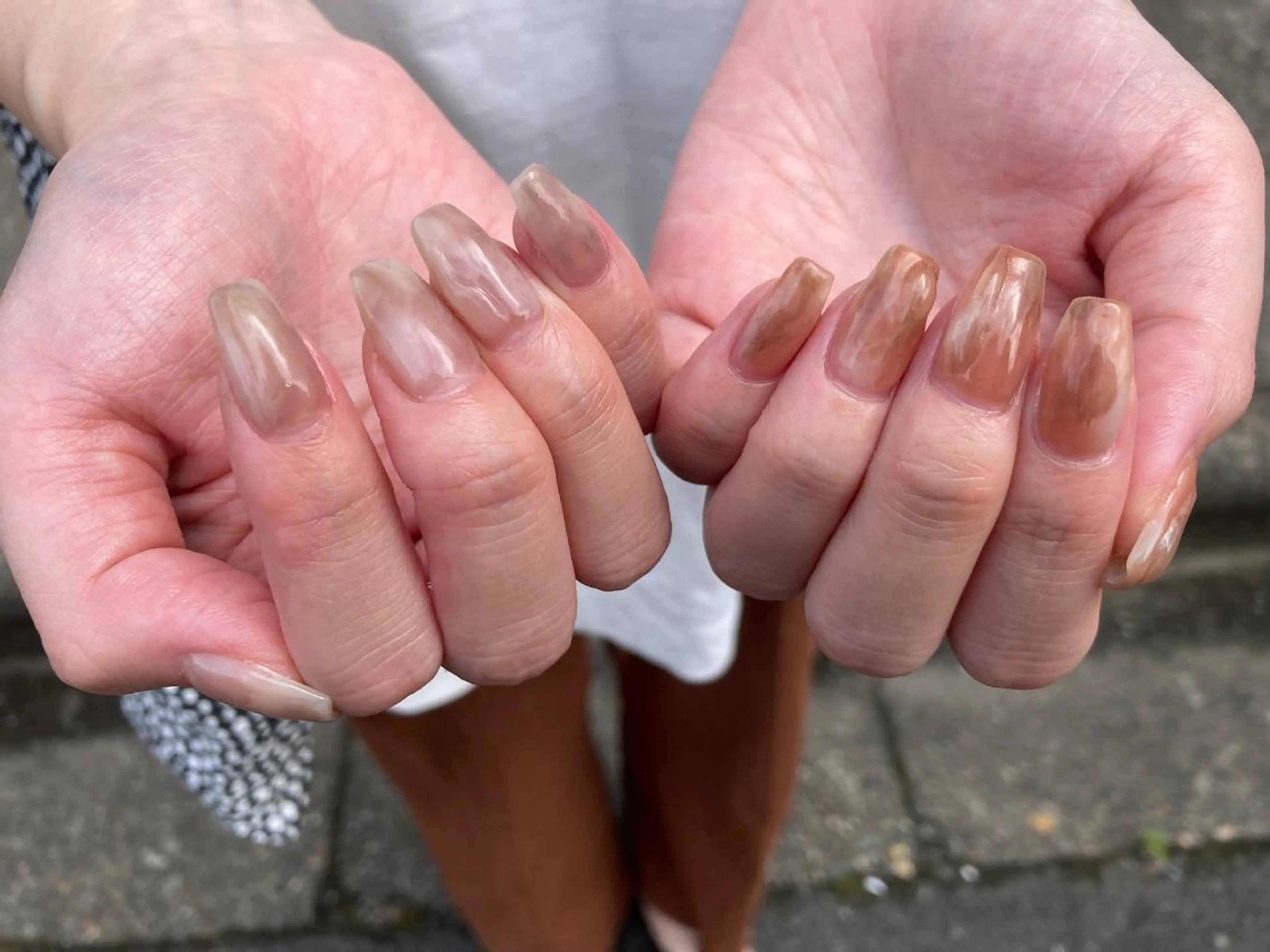 ミディアム ネイル ハンドネイル フットネイル ✴︎ Delightのネイルデザイン