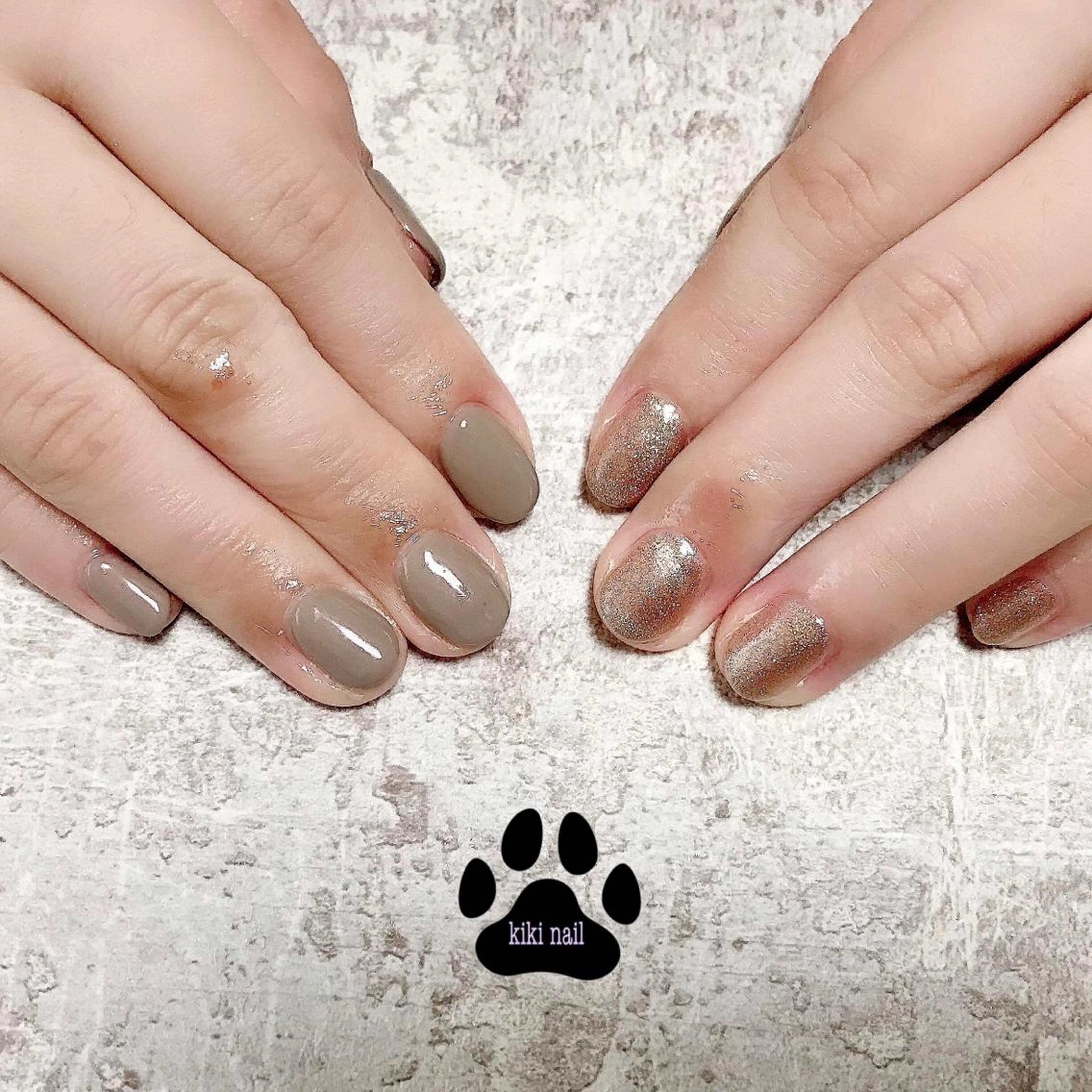 ネイル フットネイル ラメ(グリッター) ワンカラーネイル kikinail 溝の口のネイルデザイン