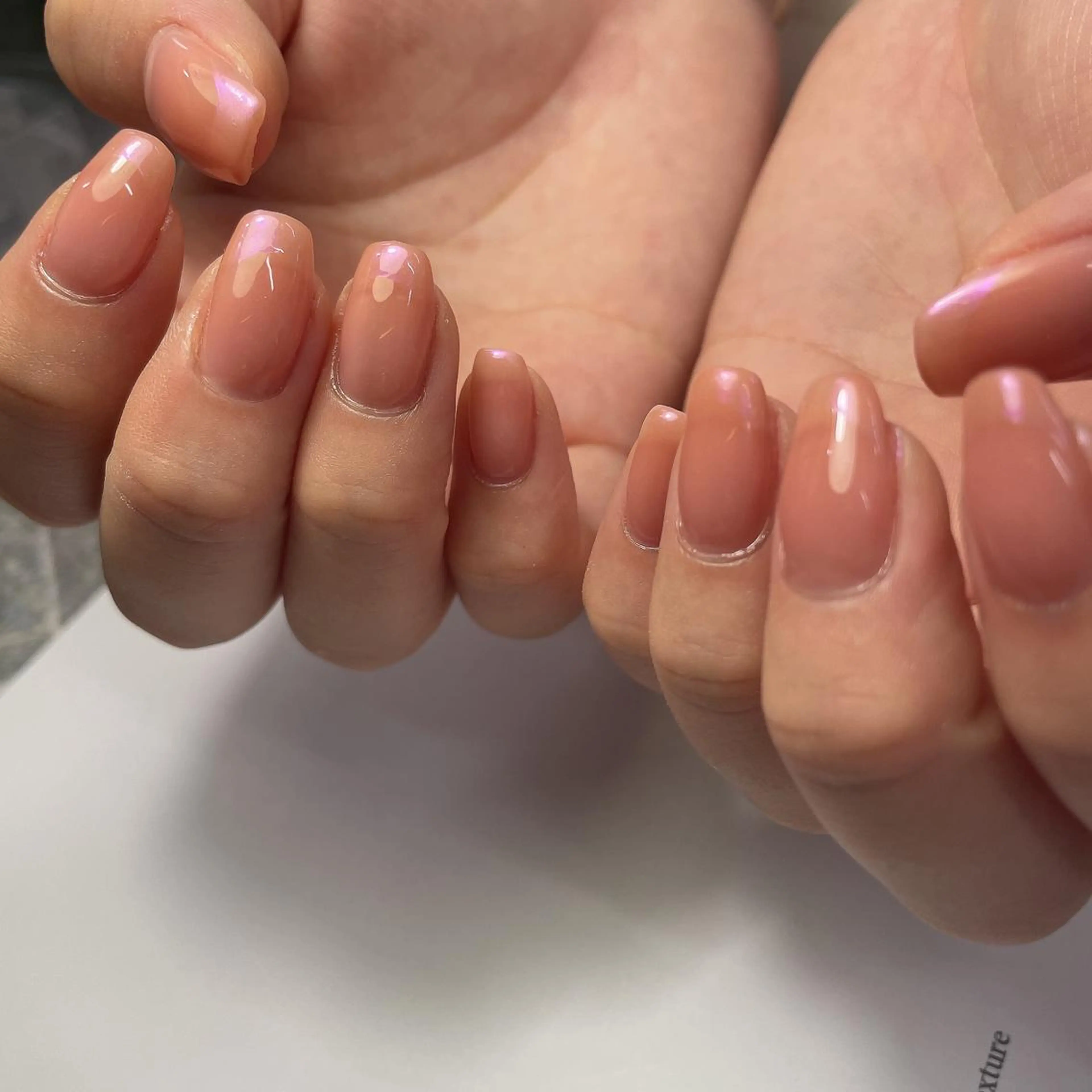 ネイル オーロラネイル フレンチネイル private EMILIA/横浜のネイルデザイン