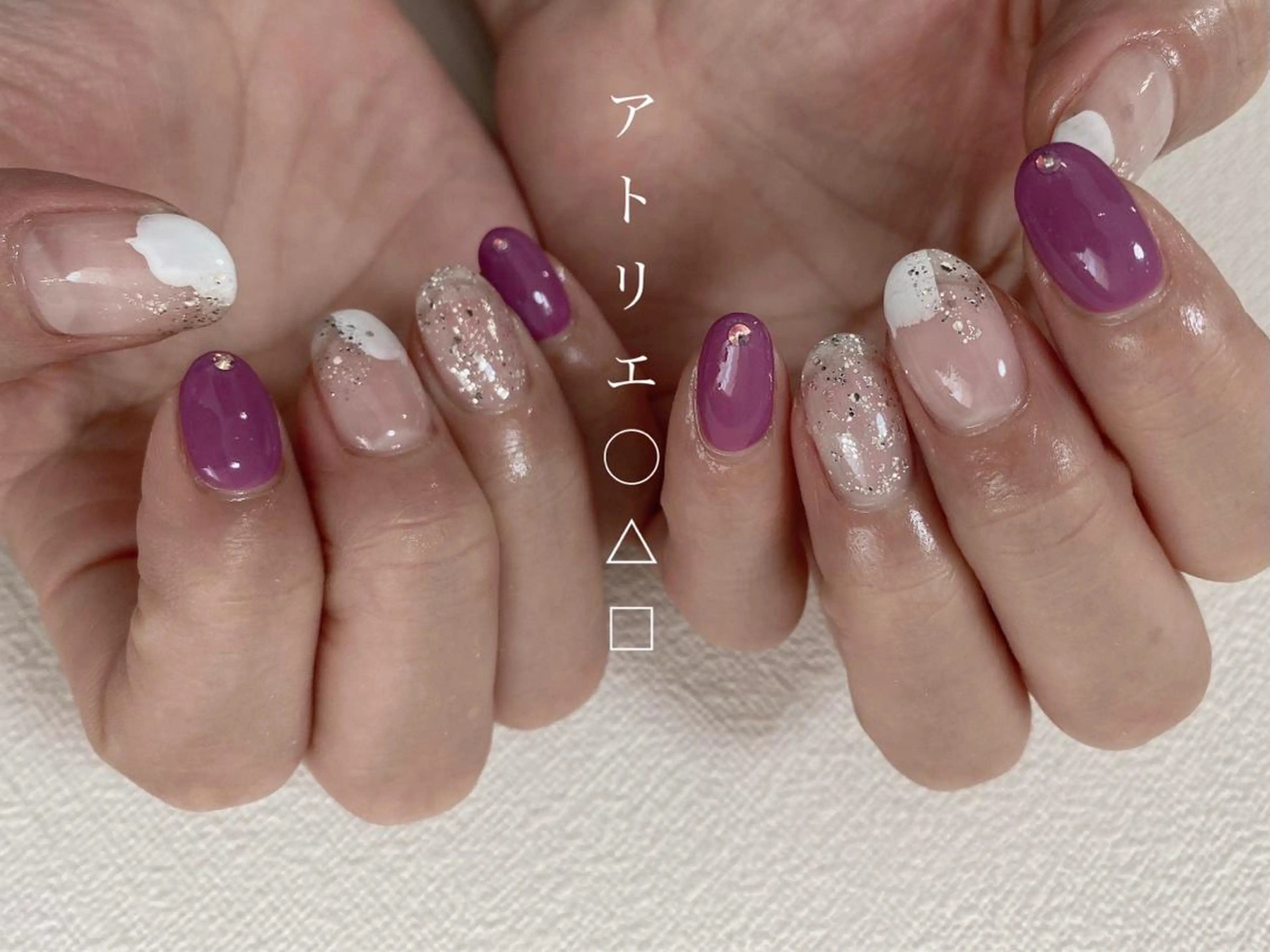 ネイル ハンドネイル アトリエ ○△□のネイルデザイン