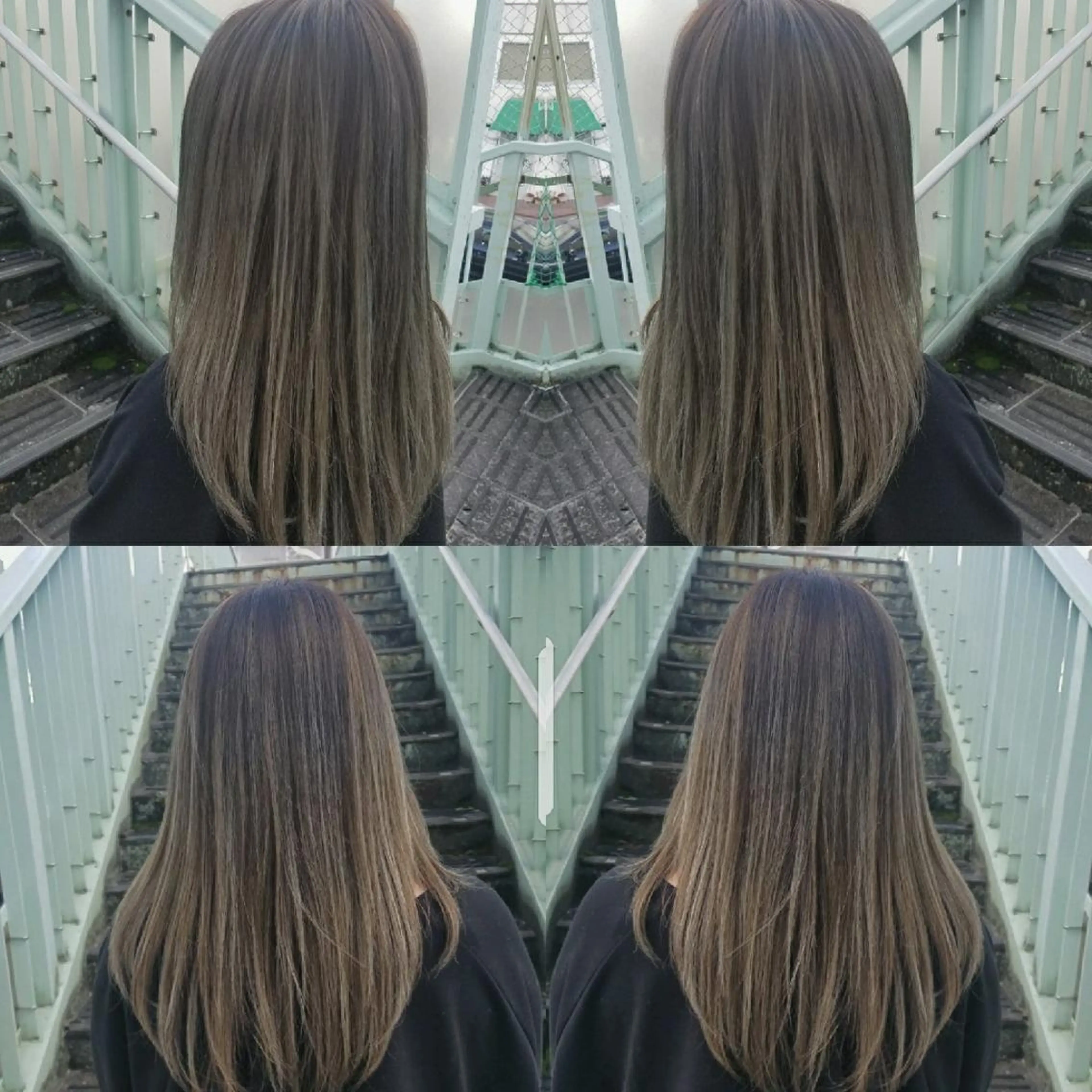 セミロング カット ヘアカラー 縮毛矯正 トリートメント noa.所属・今中 小百合のヘアスタイル