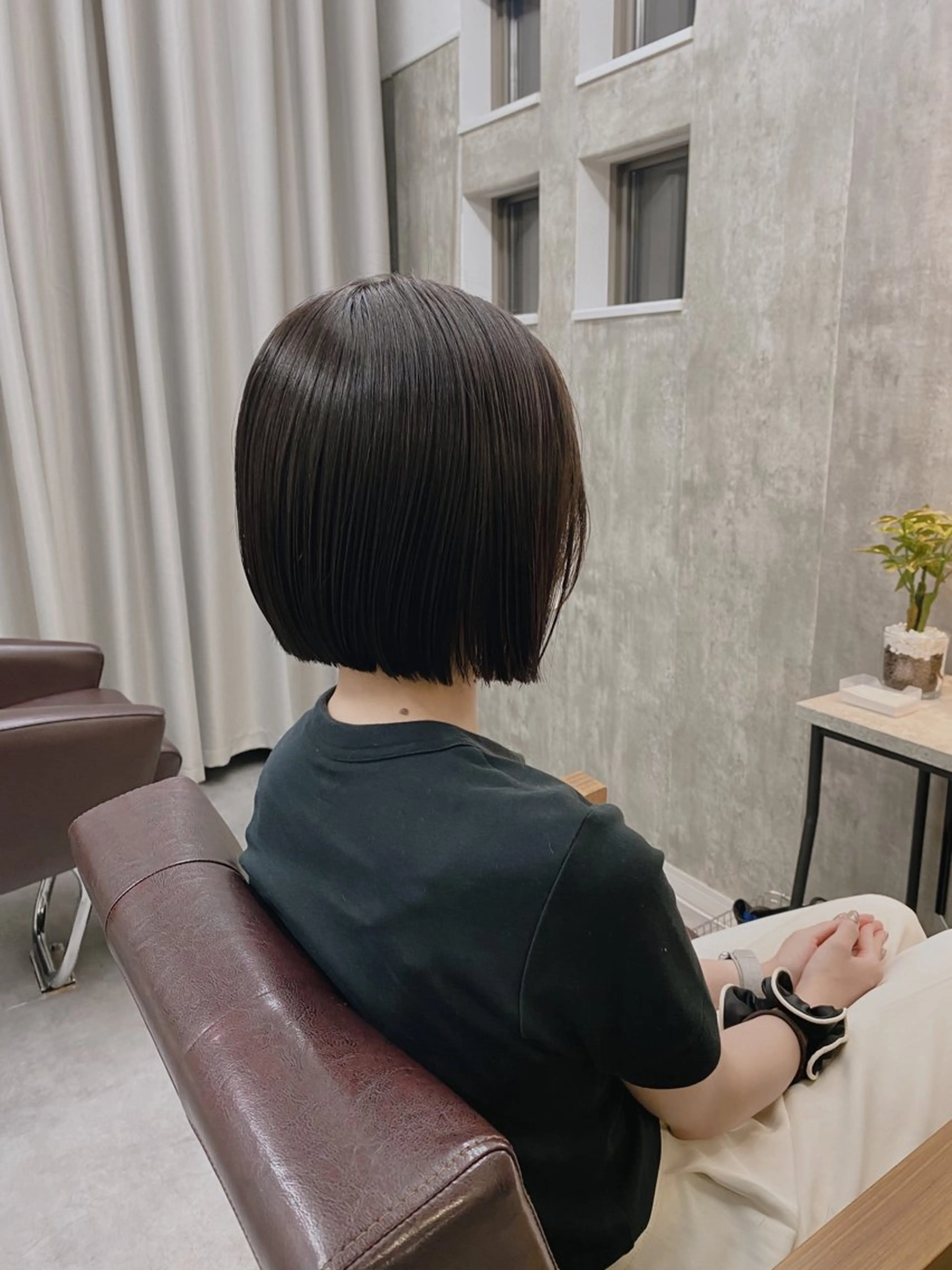 ショート パーマ ショートボブ ボブ ショートヘア 縮毛矯正 ストレートパーマ 1席のみの 美容室IKKIのヘアスタイル