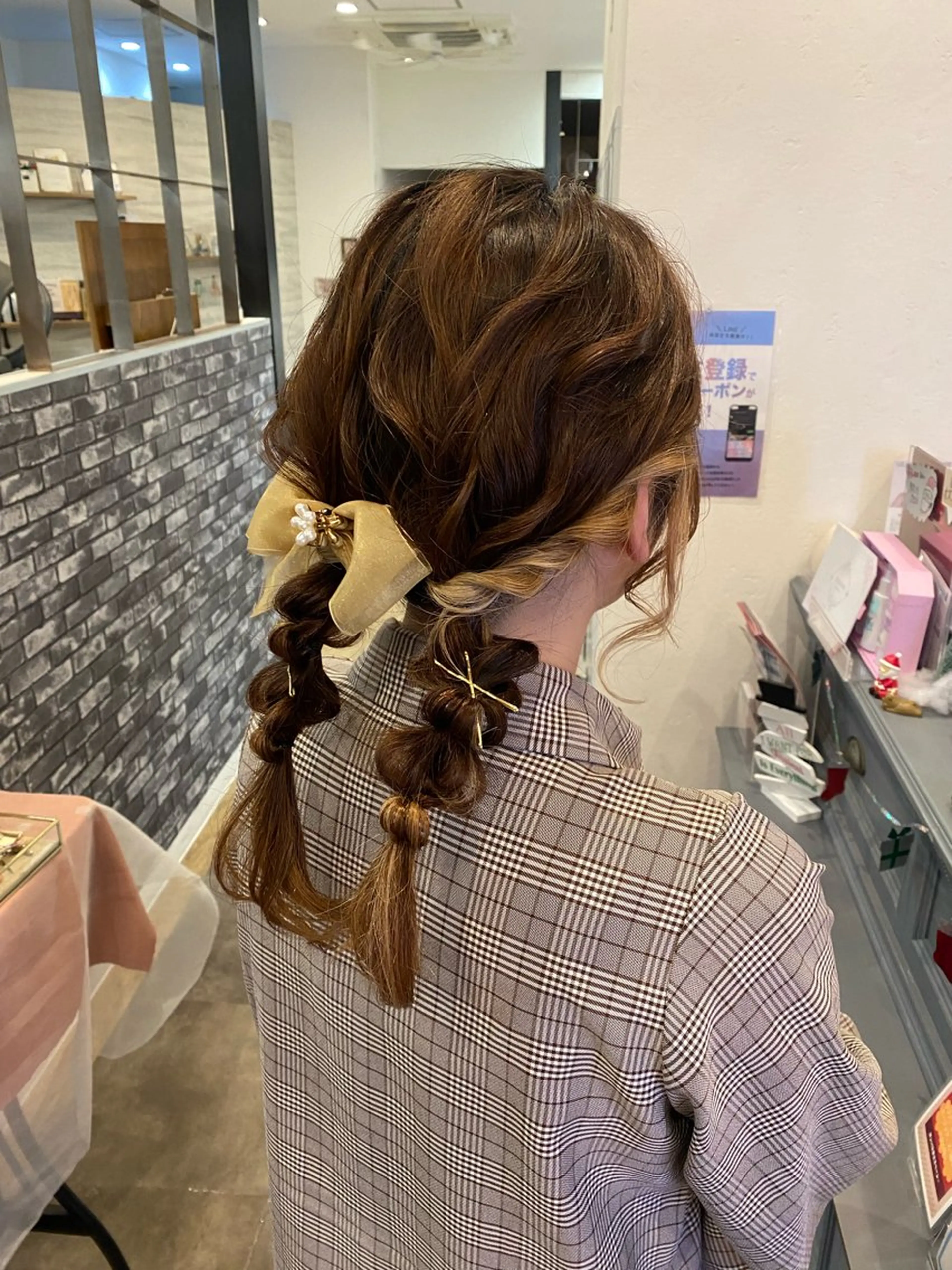 ミディアム ヘアアレンジ ヘアセット 新谷 桃子のその他イメージ