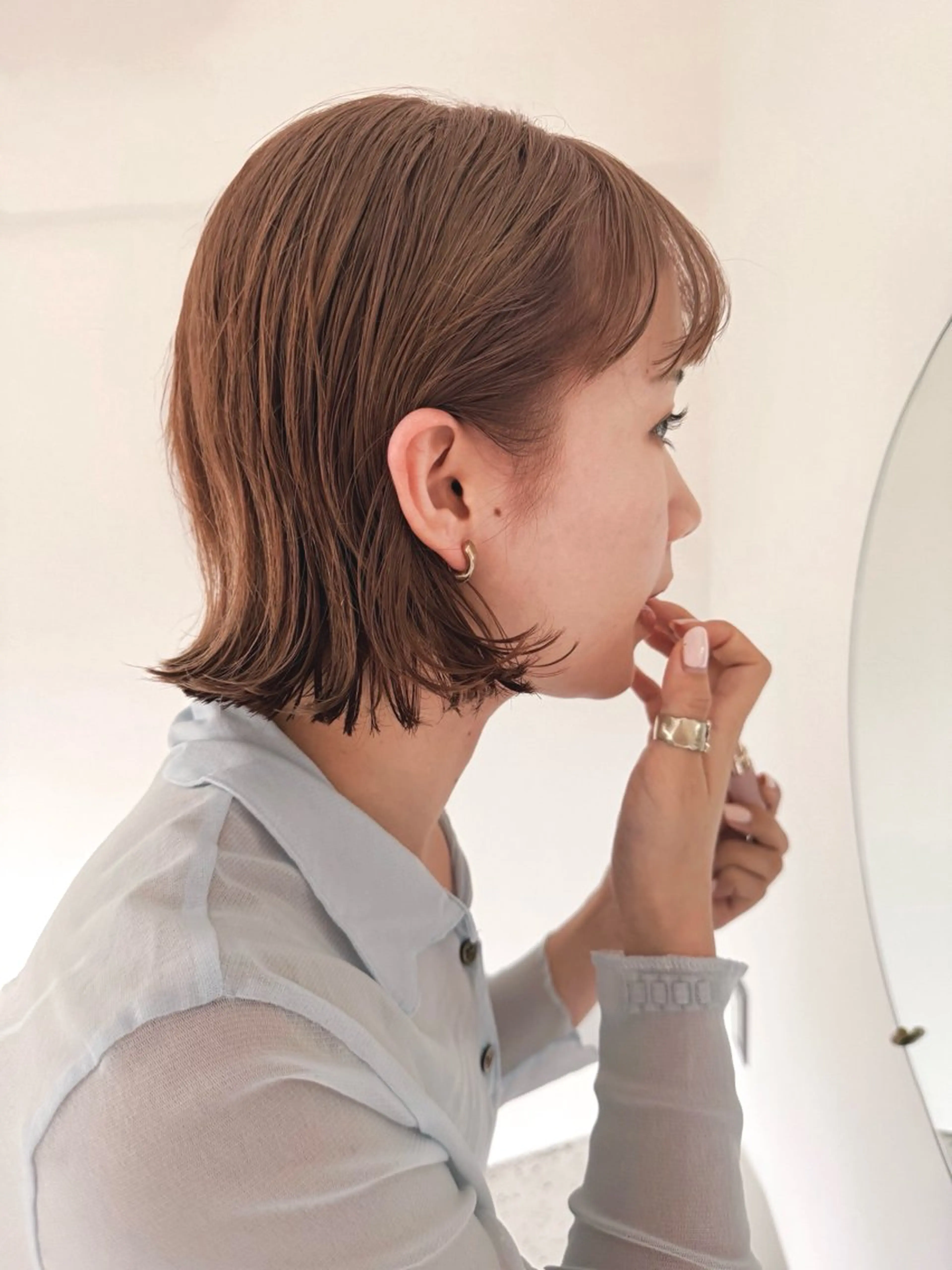 ショート カラー ベージュカラー ブリーチ ブリーチなしカラー デザイン/レイヤー Kaito🐩/栄のヘアスタイル