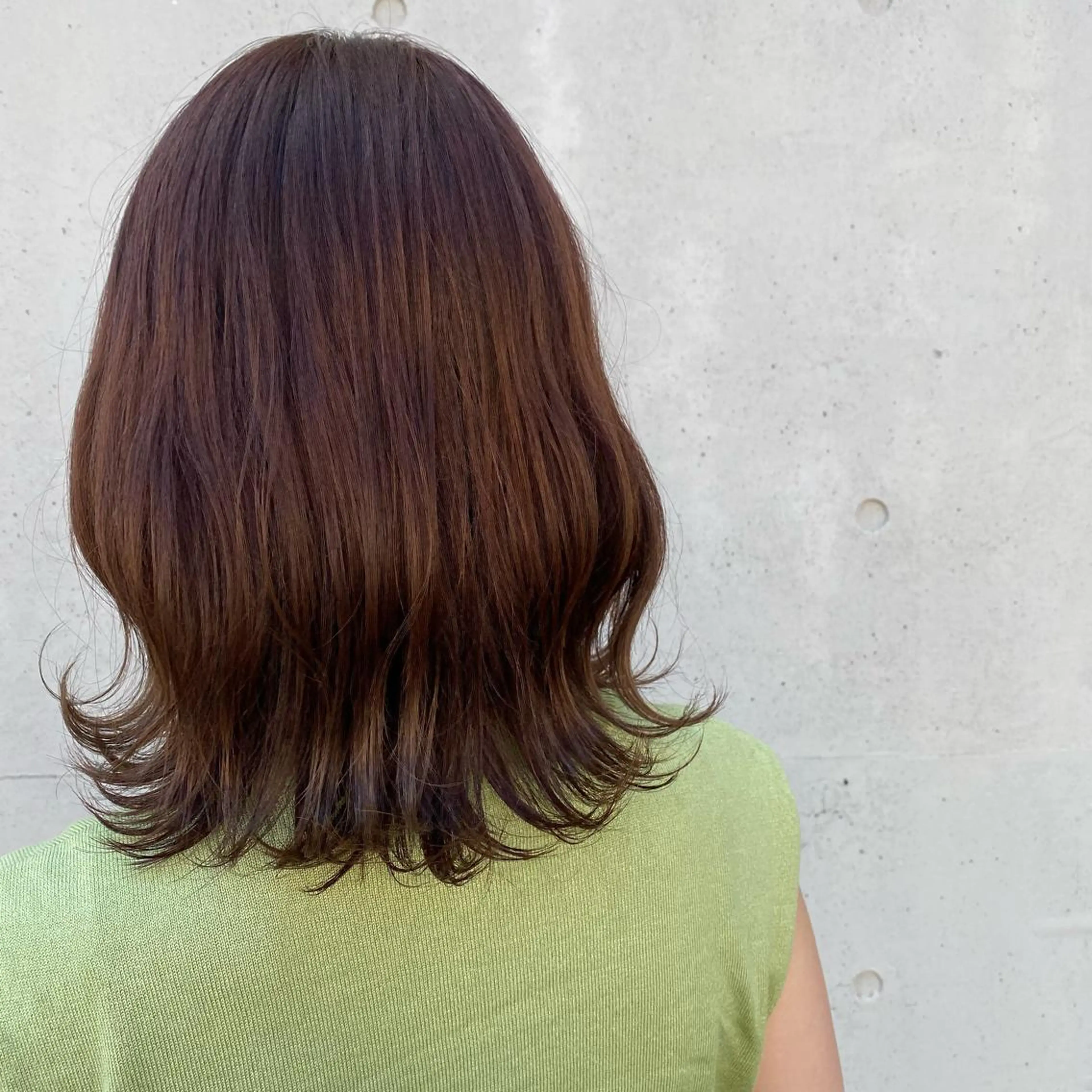 ミディアム ヘアカラー トリートメント ヘッドスパ putri店長 和田鈴采のヘアスタイル