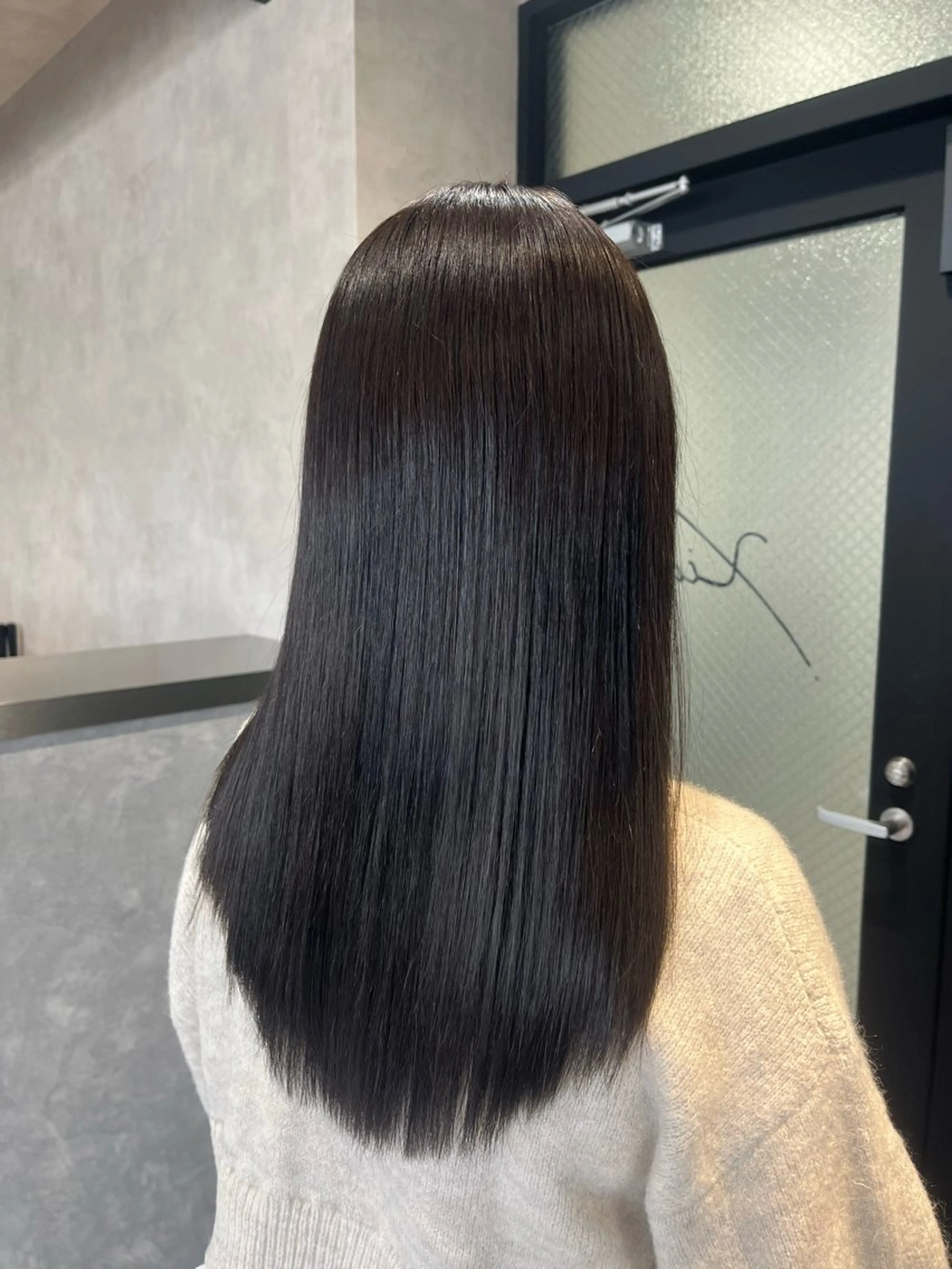 ロング カラー 透明感カラー 髪質改善 縮毛矯正 ヘアカラー 《.Xian》ナツミ /艶髪/暖色/ボブのヘアスタイル