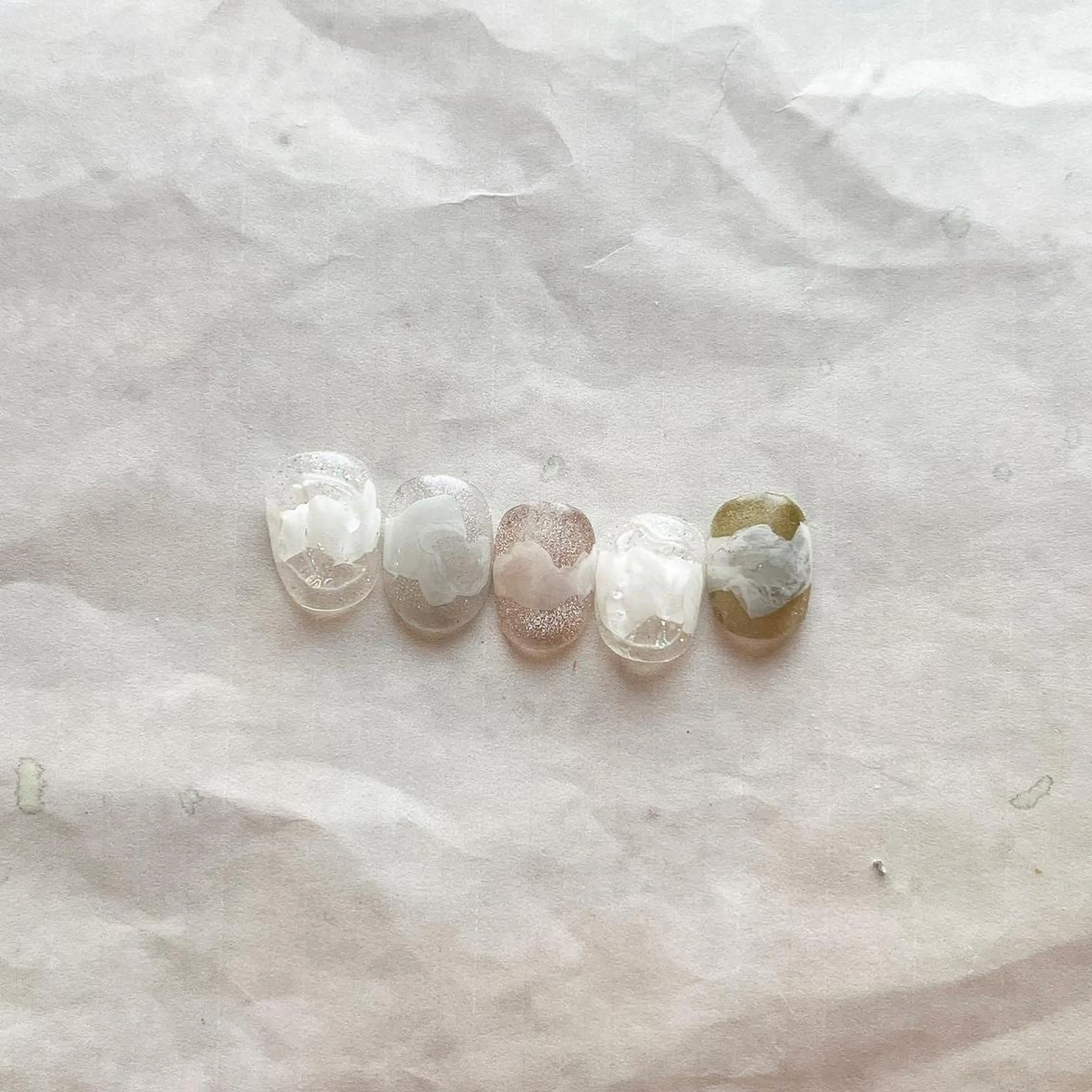 ネイル マグネットネイル ぷっくりネイル フリーランス¨̮⃝ ネイリストOKADAのネイルデザイン