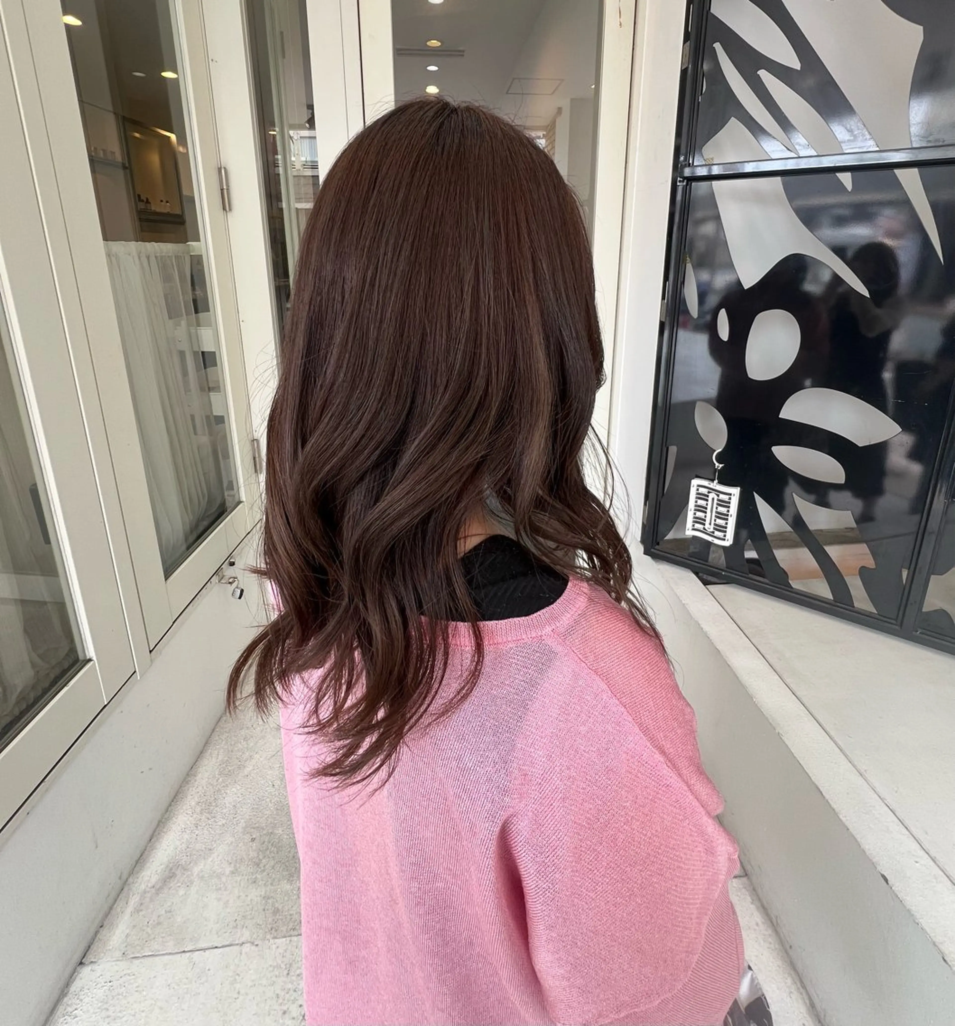 セミロング カラー MASHU Machela店所属・ほのか./大阪 透明感カラー/韓国風のヘアスタイル