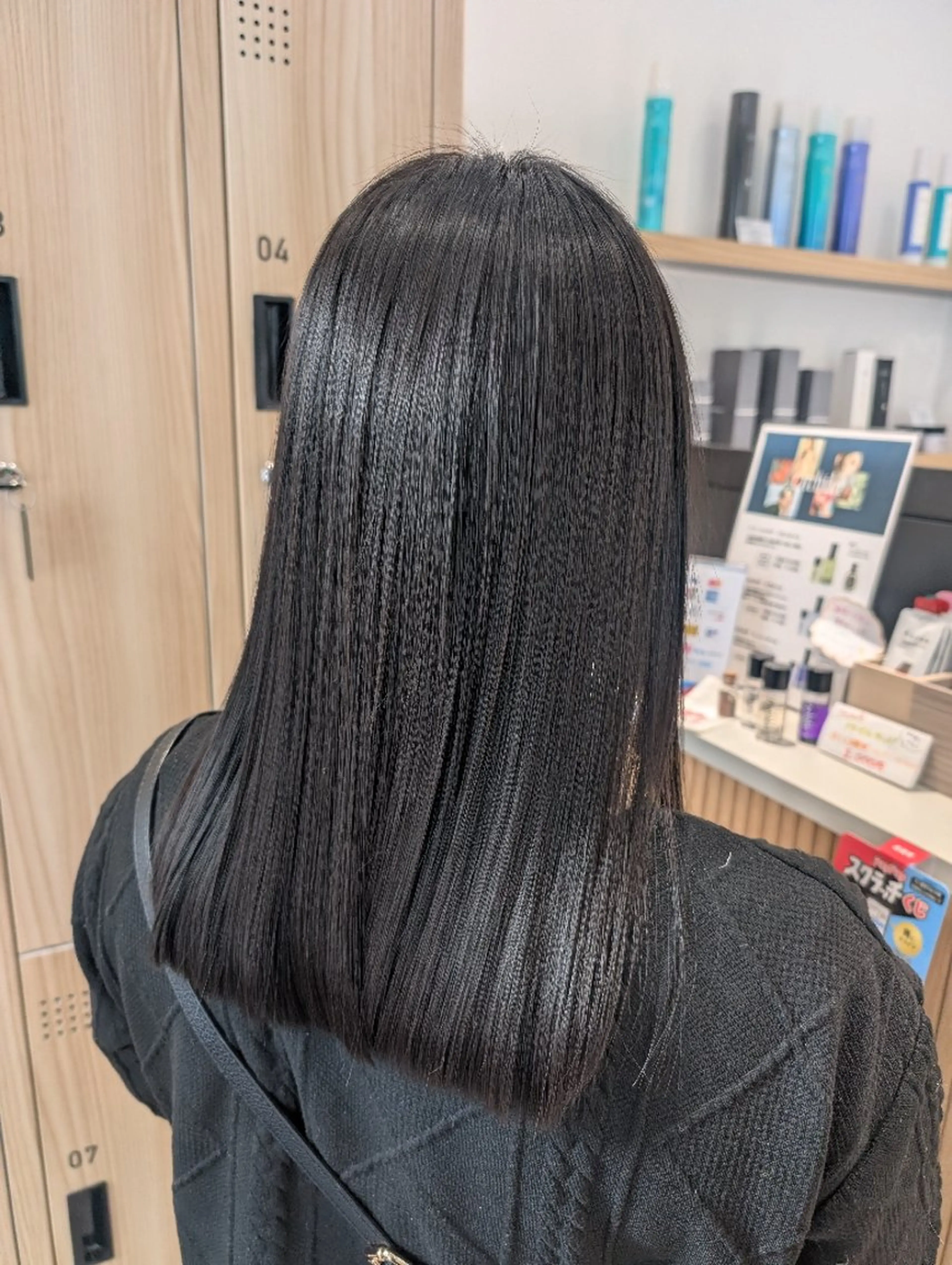 セミロング カット 縮毛矯正 田端みおと🐱 SoZoBridgeのヘアスタイル