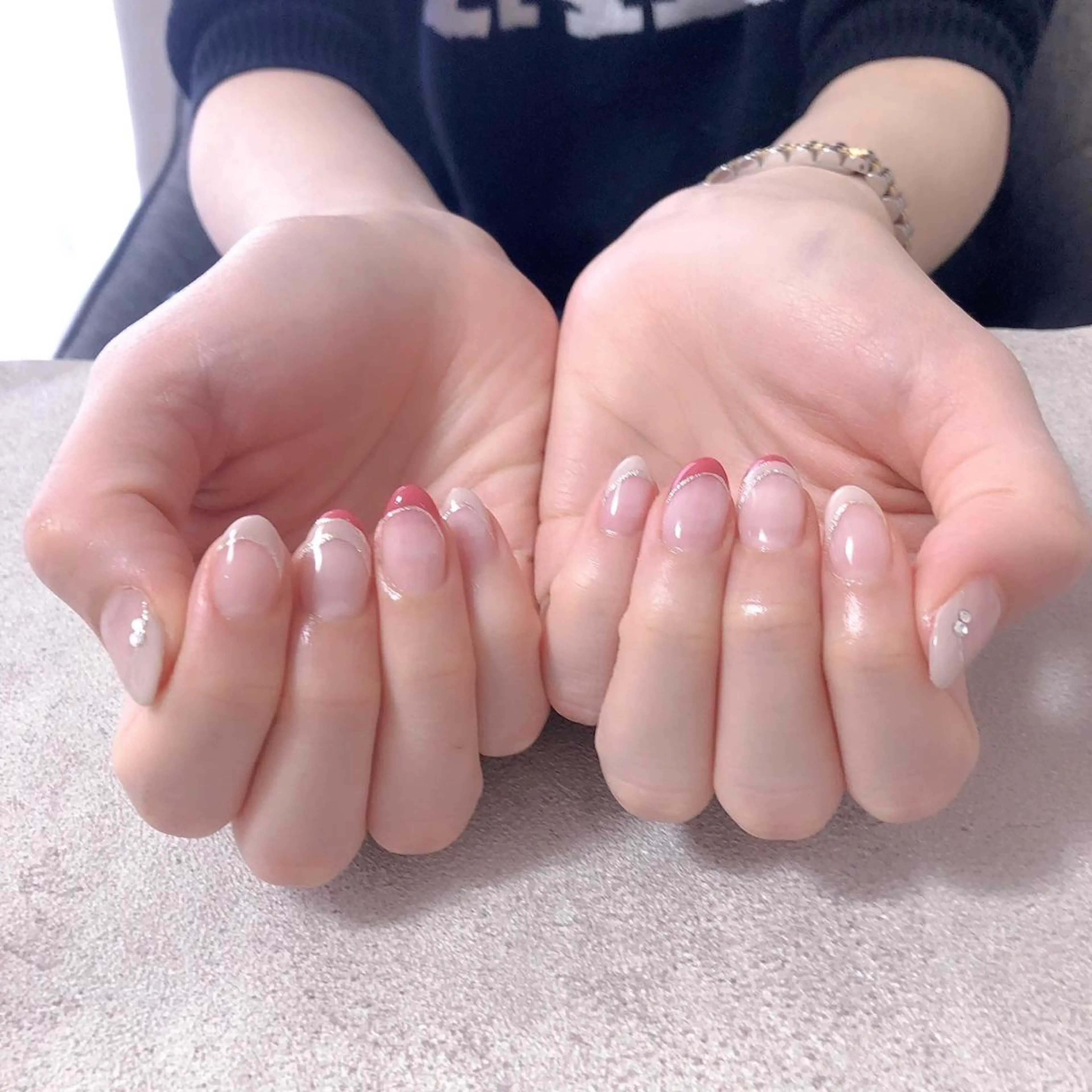 ネイル オーロラネイル フラワーネイル フットネイル フレンチネイル ジェルネイル Mogu nail 二子玉川のネイルデザイン