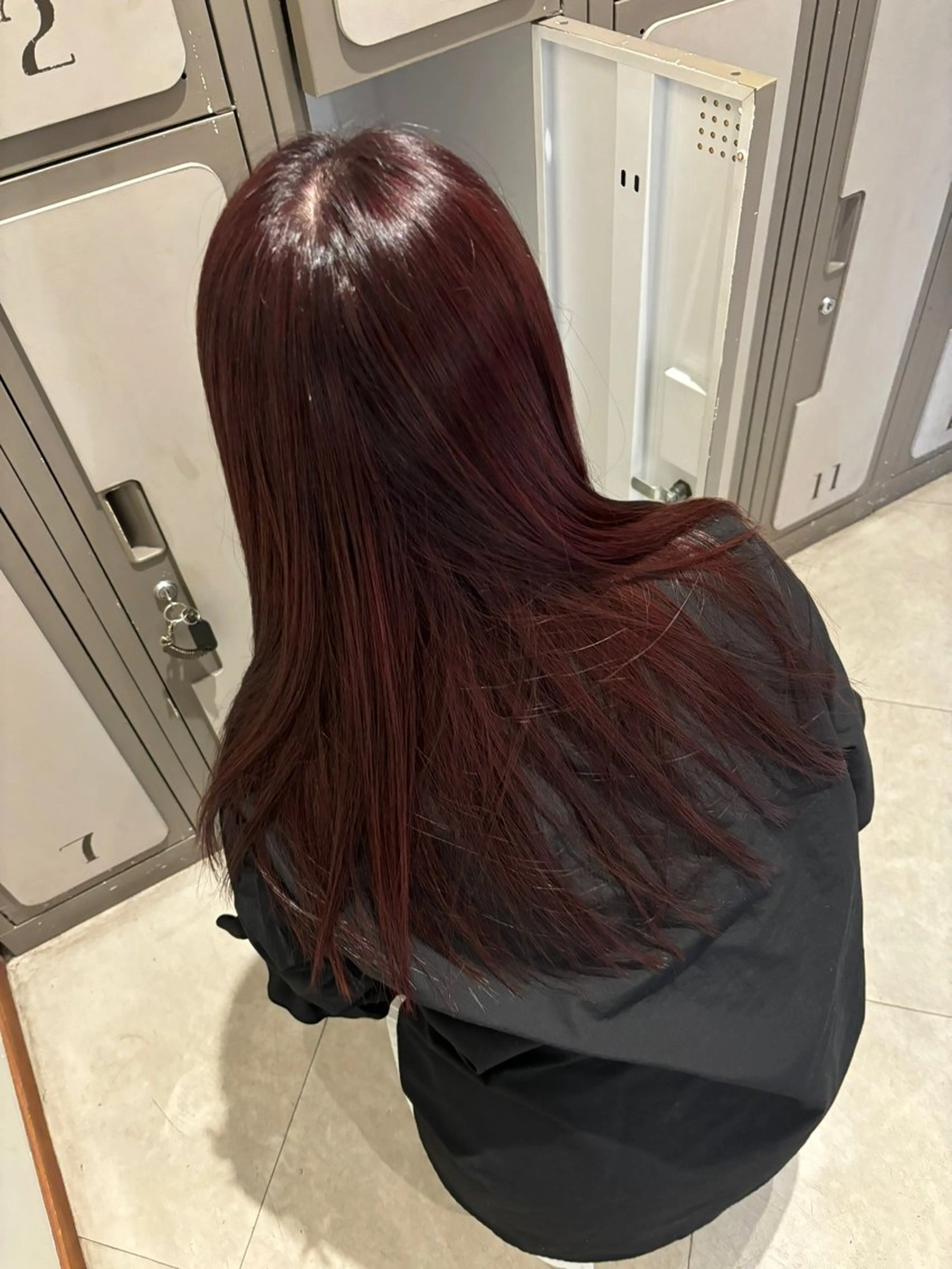 ロング カラー ケアカラー ローズカラー カット ヘアカラー トリートメント Jill franc ＿ ayanoのヘアスタイル